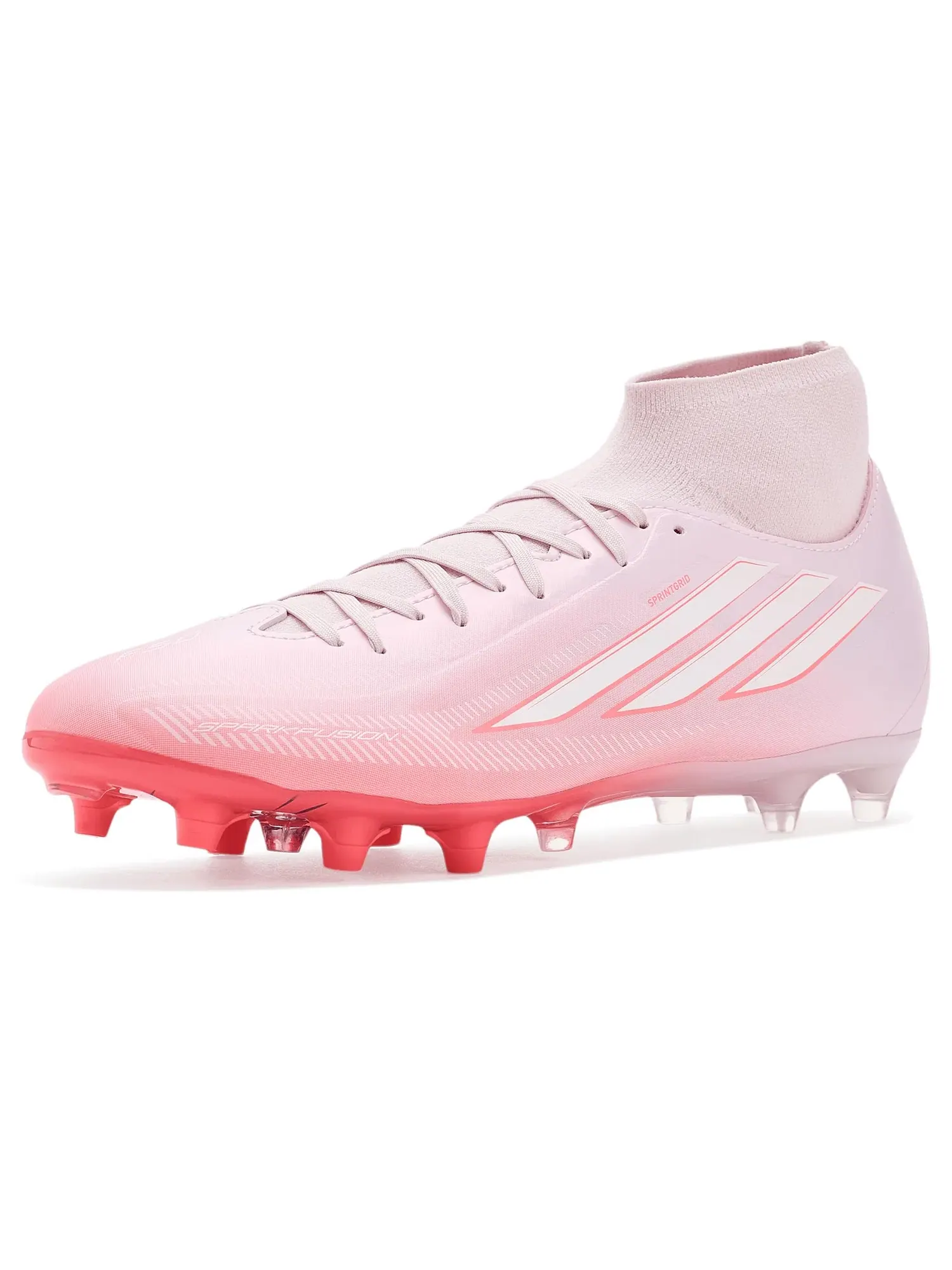 Бутсы F50 Sparkfusion League Mid Cut Firm/Artificial Ground Soccer Cleats Adidas — изображение 1 из 4, белый/розовый