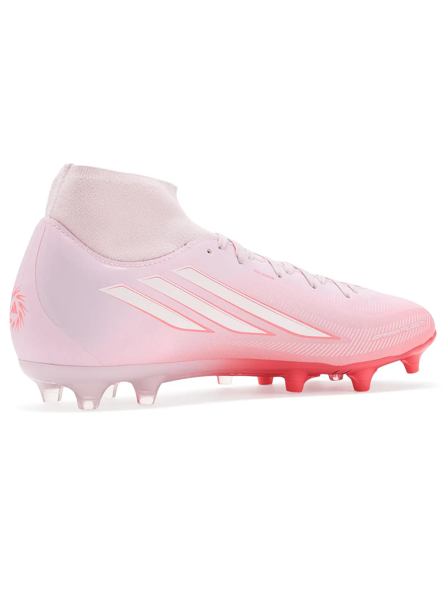 Бутсы F50 Sparkfusion League Mid Cut Firm/Artificial Ground Soccer Cleats Adidas — изображение 3 из 4, белый/розовый