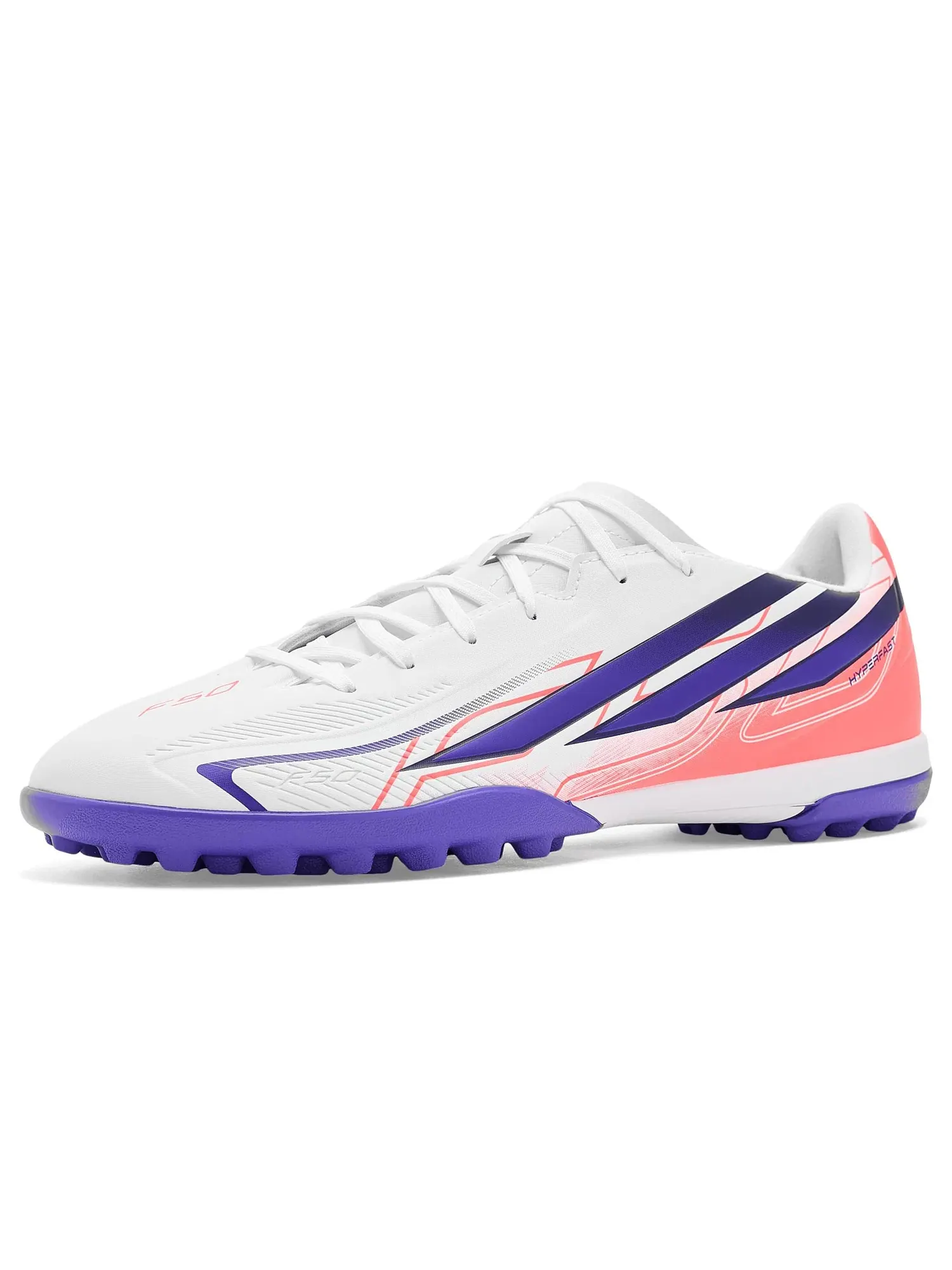 Бутсы F50 Hyperfast Club Turf Soccer Cleats Adidas — изображение 1 из 4, белый/фиолетовый