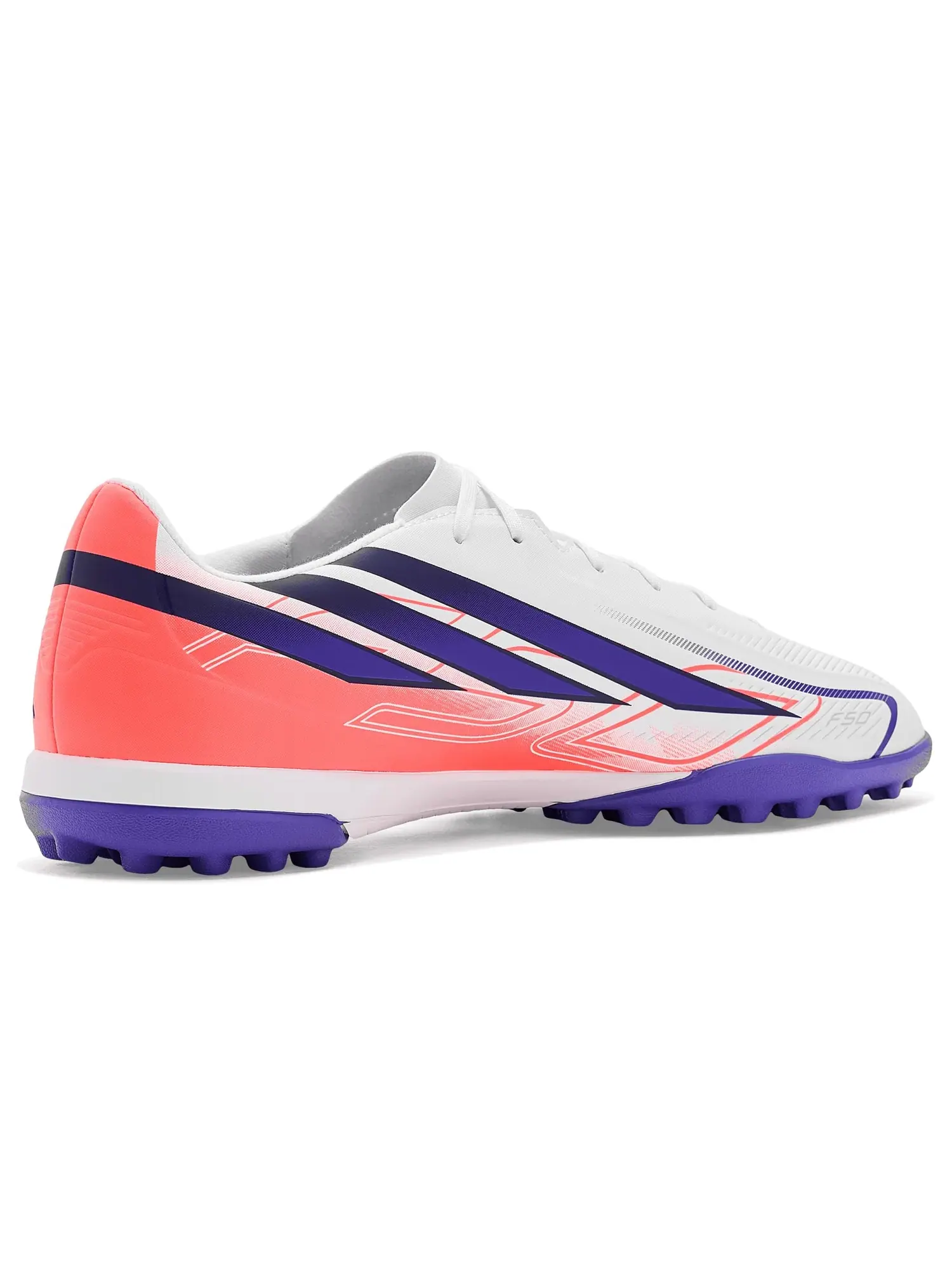 Бутсы F50 Hyperfast Club Turf Soccer Cleats Adidas — изображение 3 из 4, белый/фиолетовый