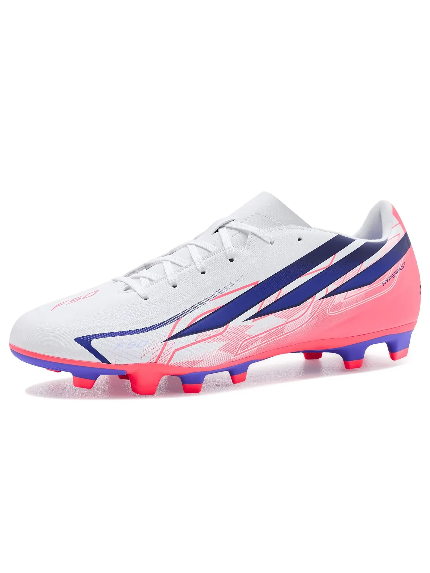Бутсы F50 Hyperfast Club Firm Ground/Multi Ground Adidas — изображение 1 из 4, белый/фиолетовый