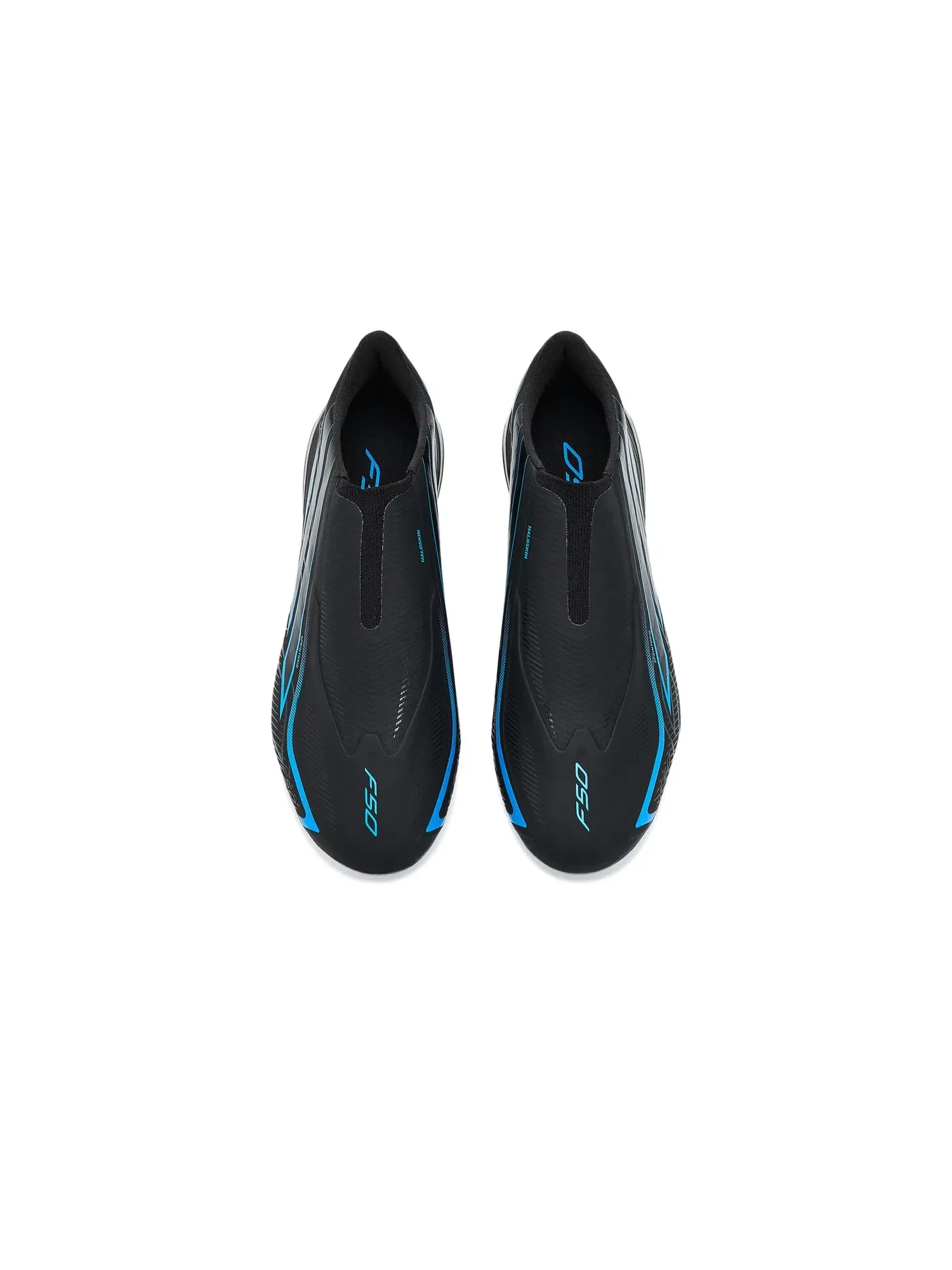 Бутсы F50 Hyperfast League Laceless Firm Ground Adidas — изображение 2 из 4, черный/черный/синий