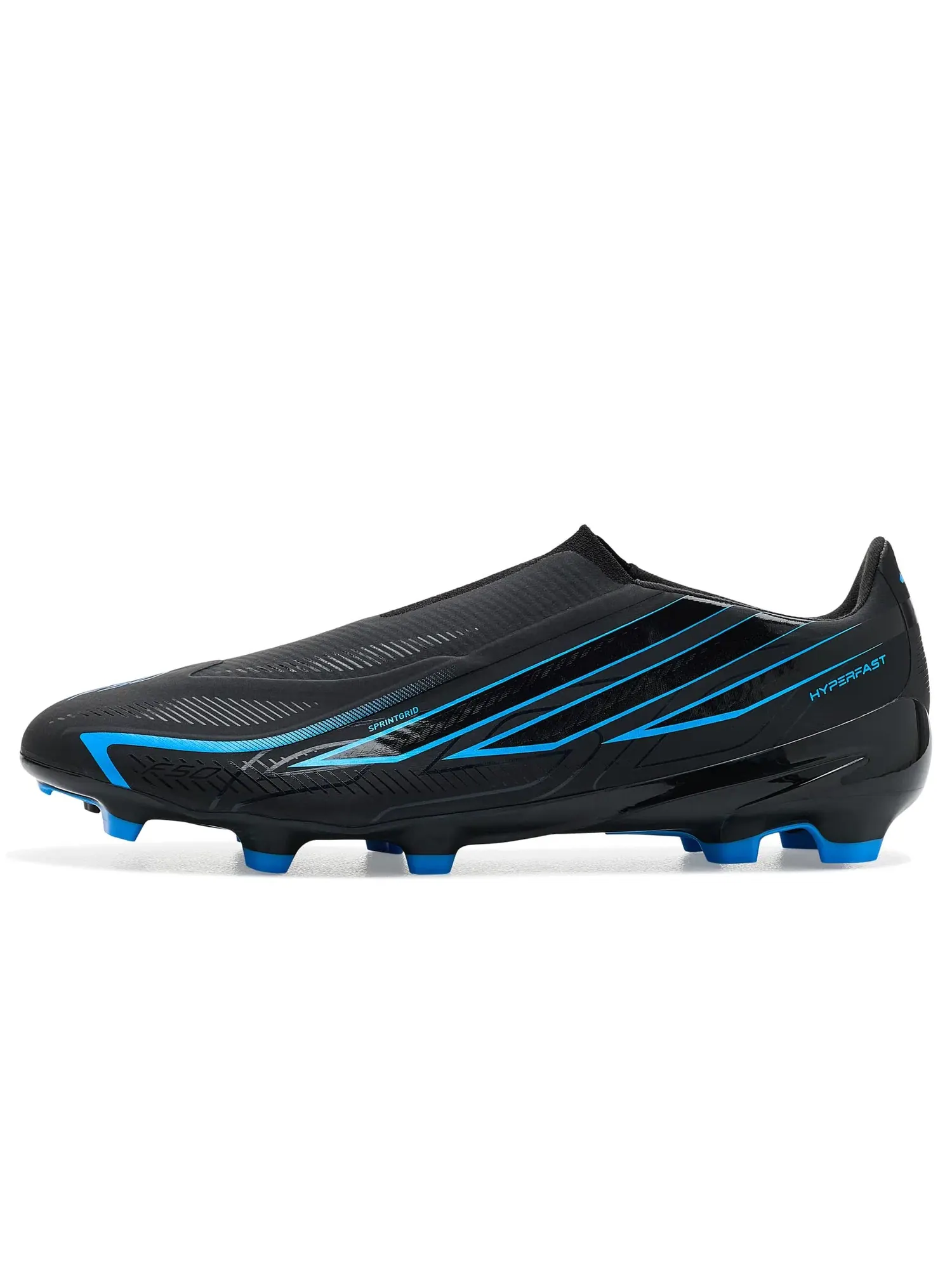Бутсы F50 Hyperfast League Laceless Firm Ground Adidas — изображение 4 из 4, черный/черный/синий