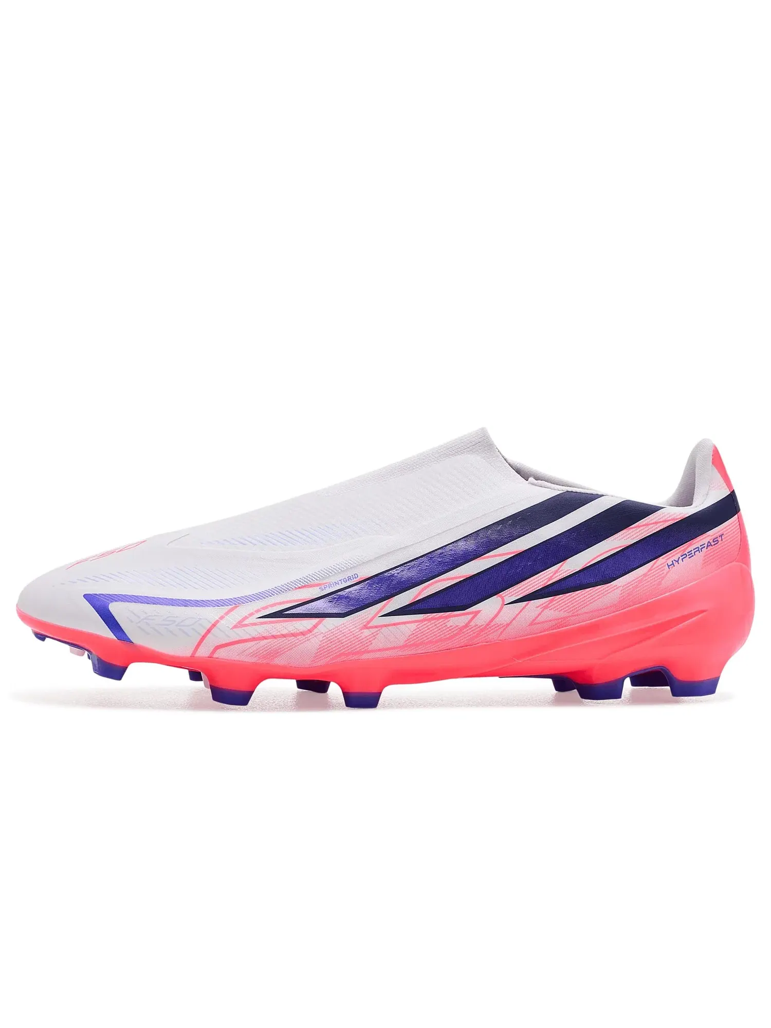 Бутсы F50 Hyperfast League Laceless Firm Ground Adidas — изображение 4 из 4, белый/фиолетовый