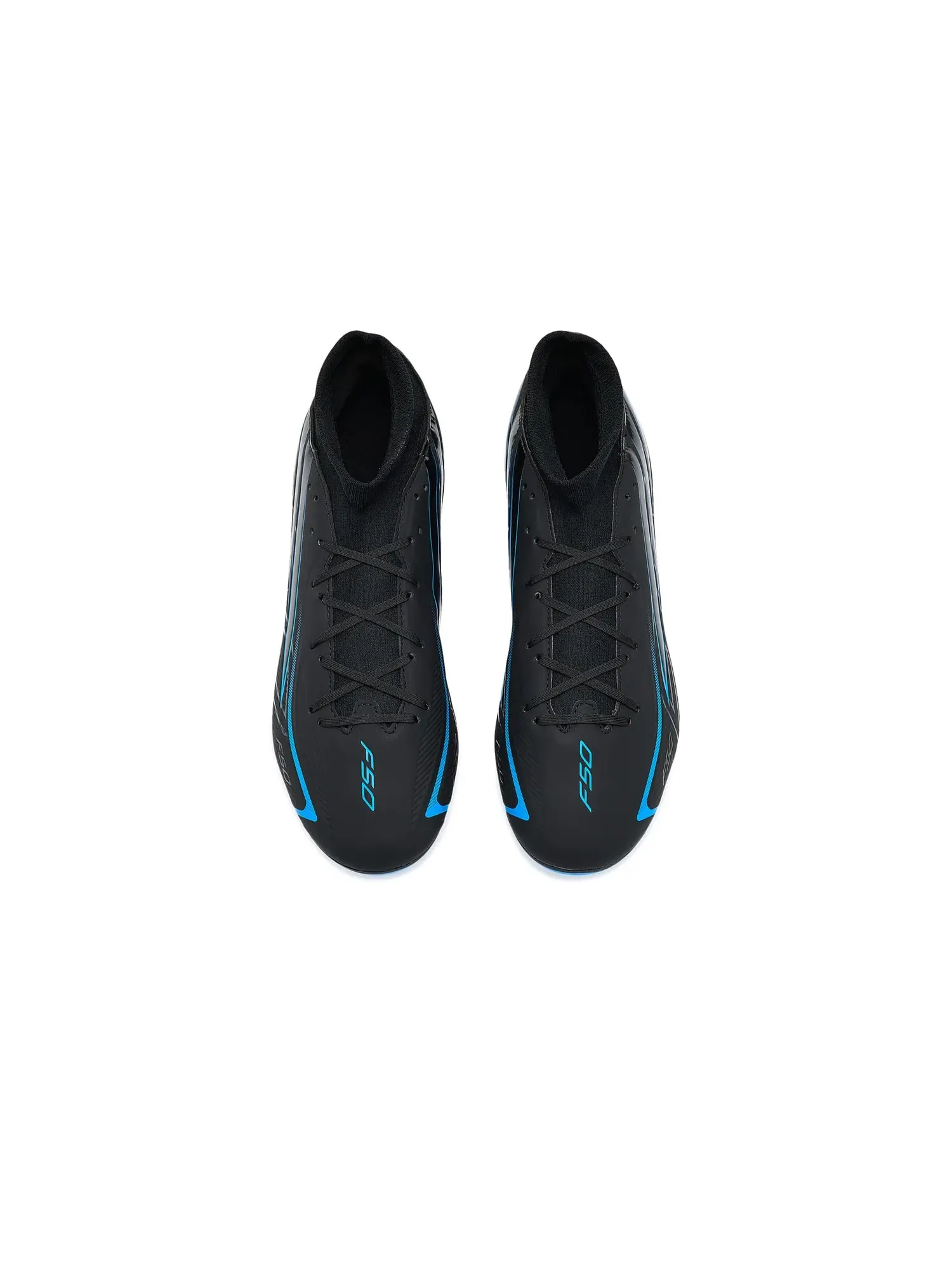 Бутсы F50 Hyperfast Club Mid Top Firm Ground/Multi Ground Adidas — изображение 2 из 4, черный/черный/синий