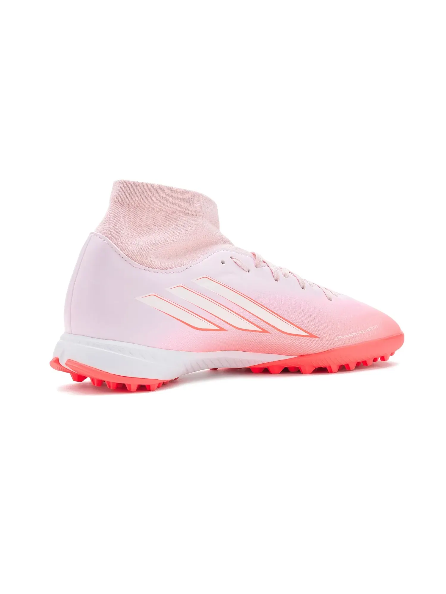 Бутсы F50 Sparkfusion Club Mid Top Turf Soccer Cleats Adidas — изображение 3 из 4, белый/розовый