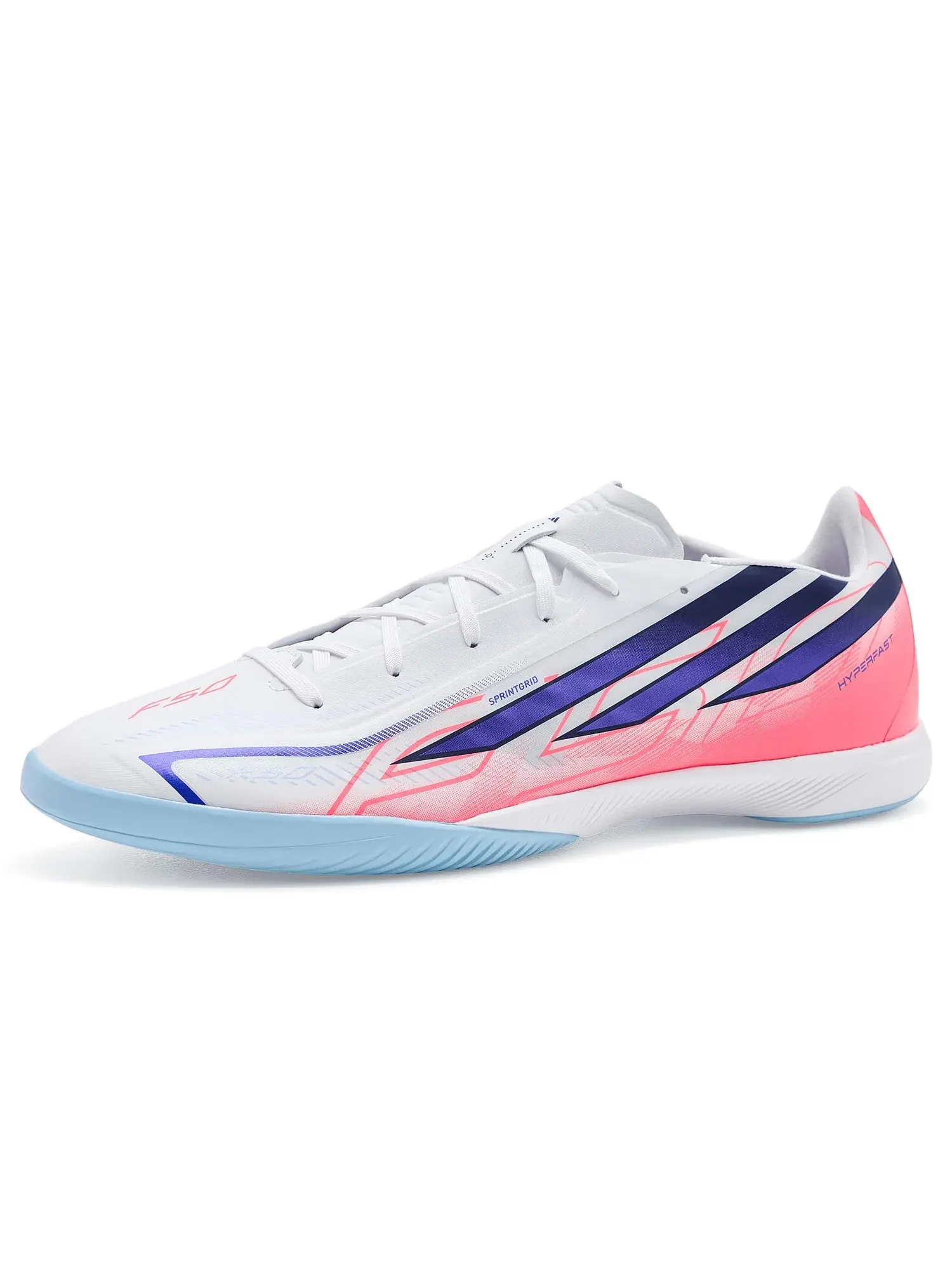 Бутсы F50 Hyperfast League Indoor Adidas — изображение 1 из 4, белый/фиолетовый