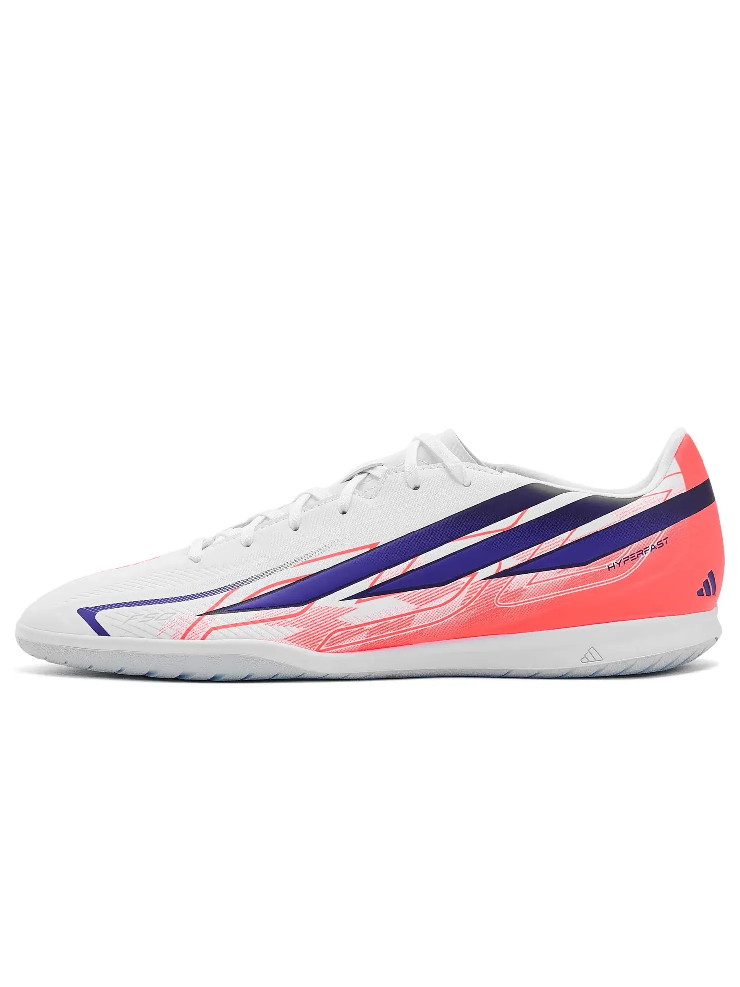 Бутсы F50 Hyperfast Club Indoor Adidas — изображение 4 из 4, белый/фиолетовый