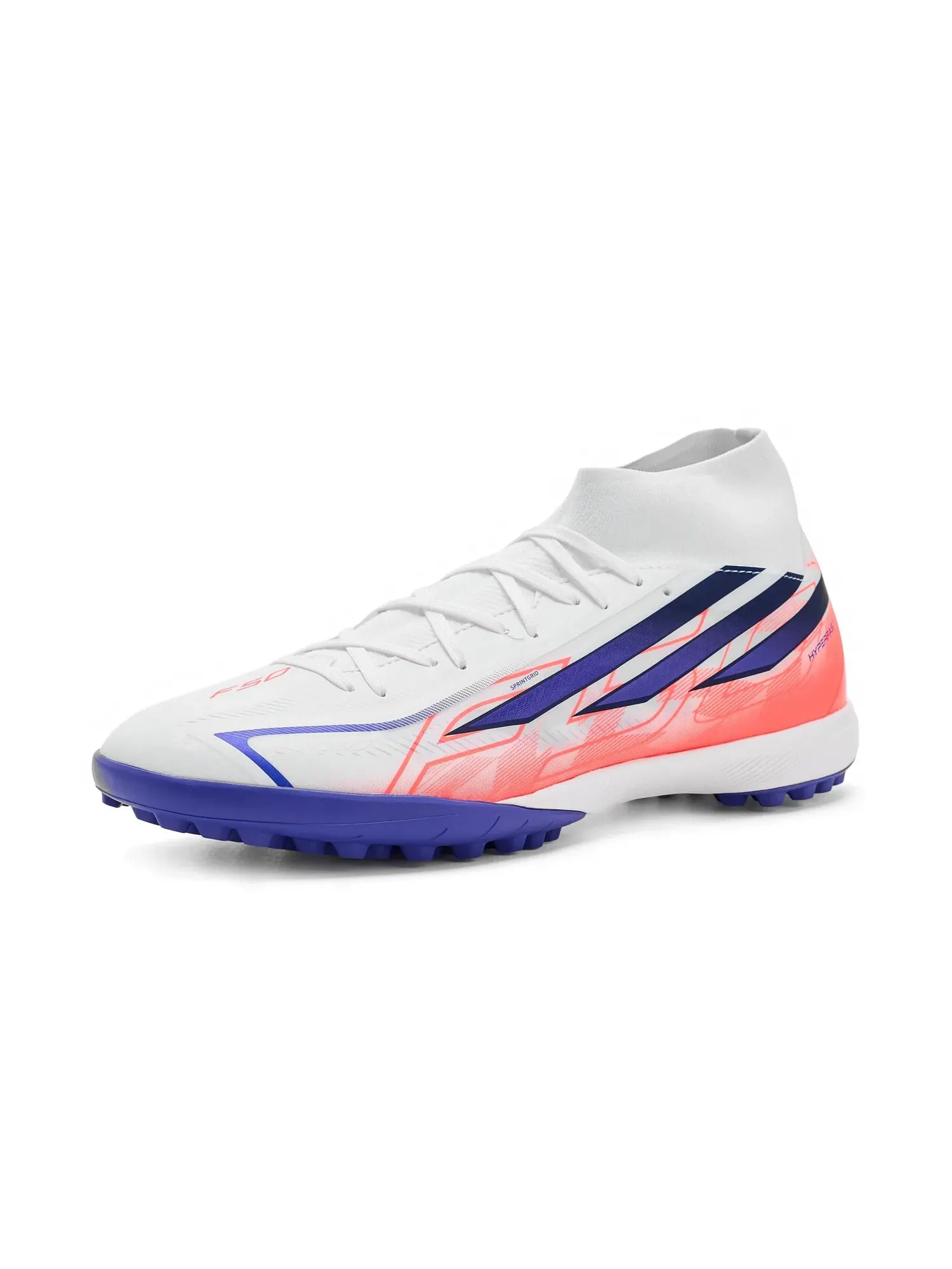 Бутсы F50 Hyperfast League Mid Top Turf Adidas — изображение 1 из 4, белый/фиолетовый
