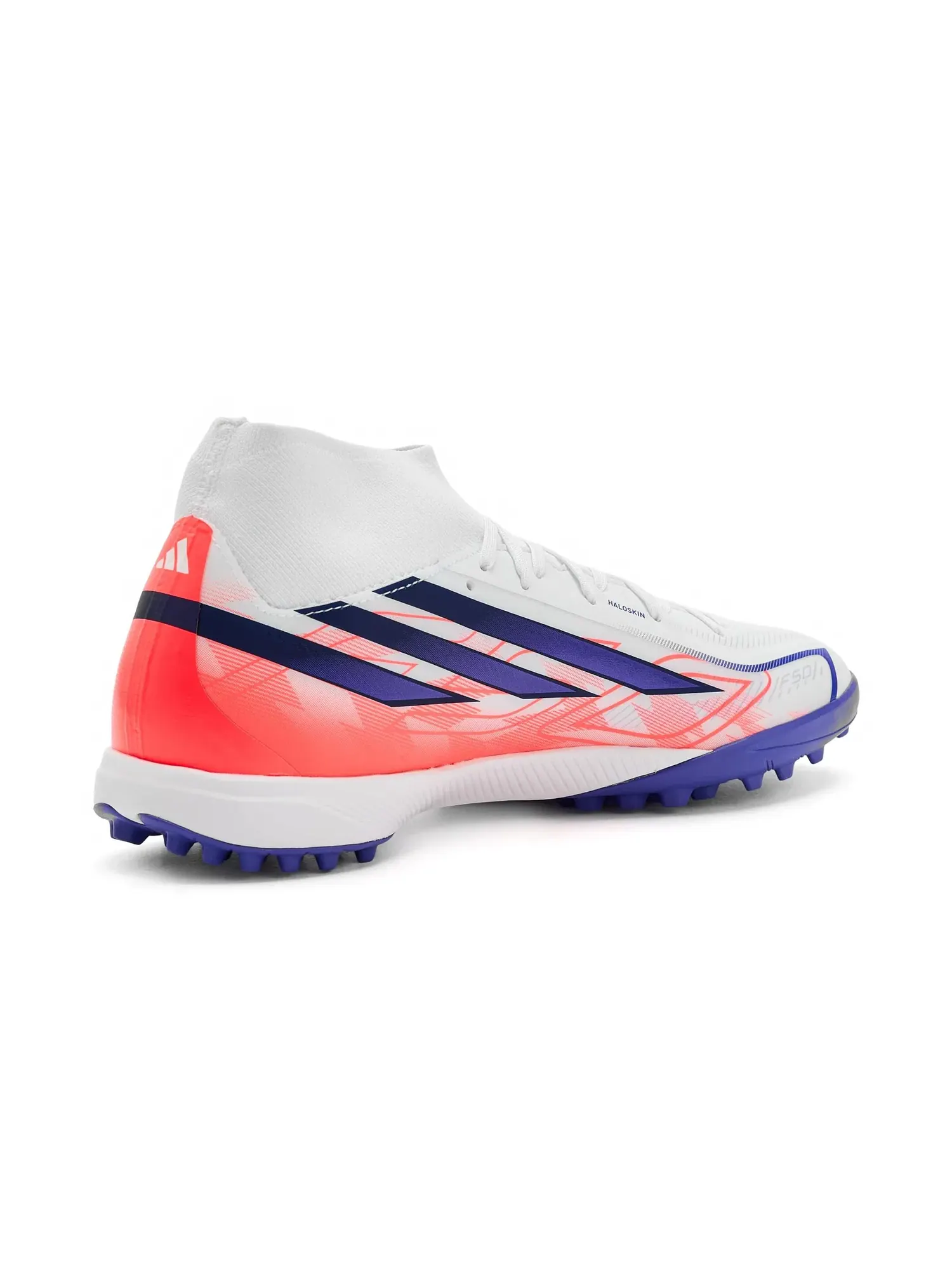 Бутсы F50 Hyperfast League Mid Top Turf Adidas — изображение 3 из 4, белый/фиолетовый