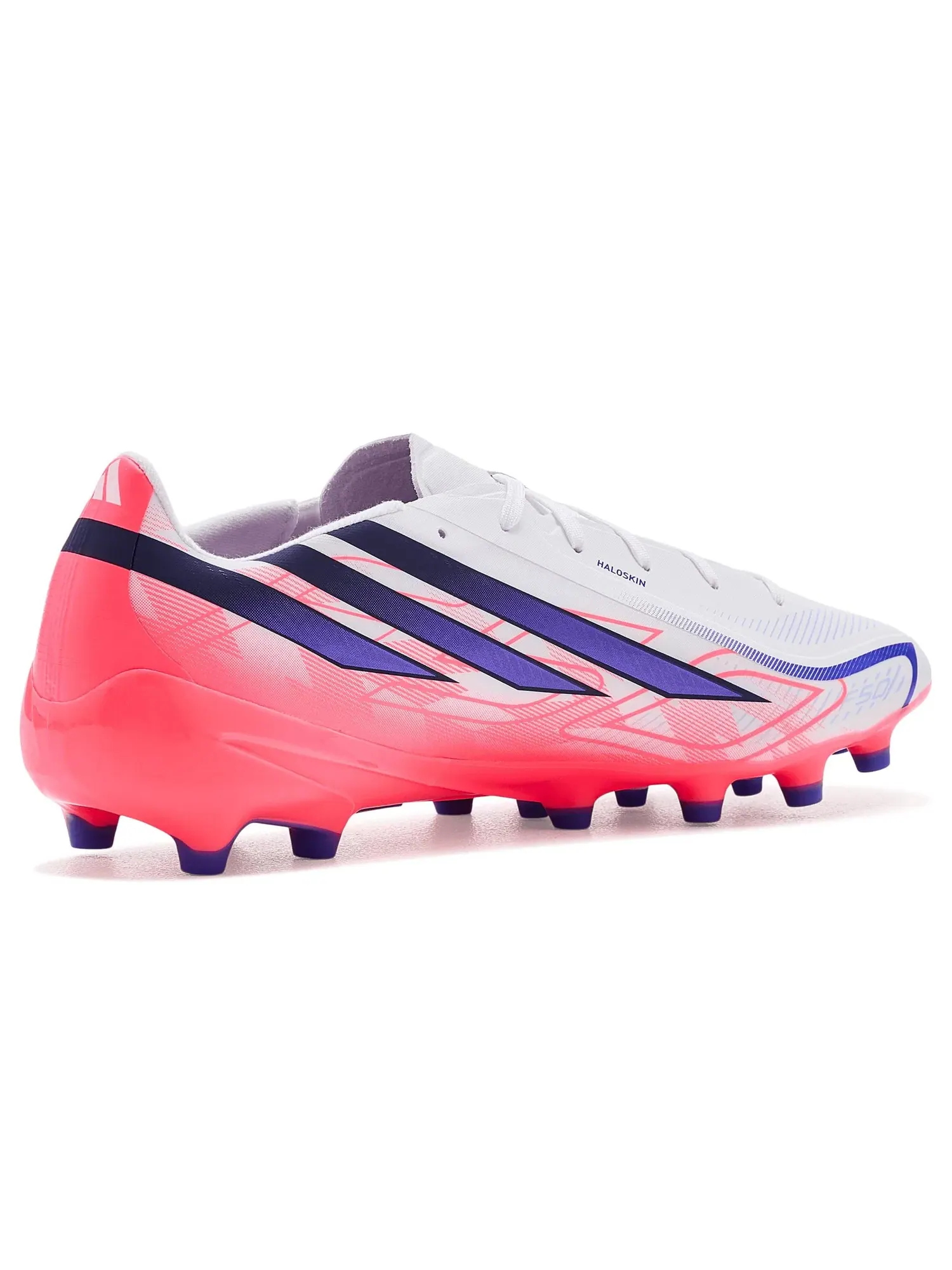 Бутсы F50 Hyperfast League Artificial Ground Adidas — изображение 3 из 4, белый/фиолетовый