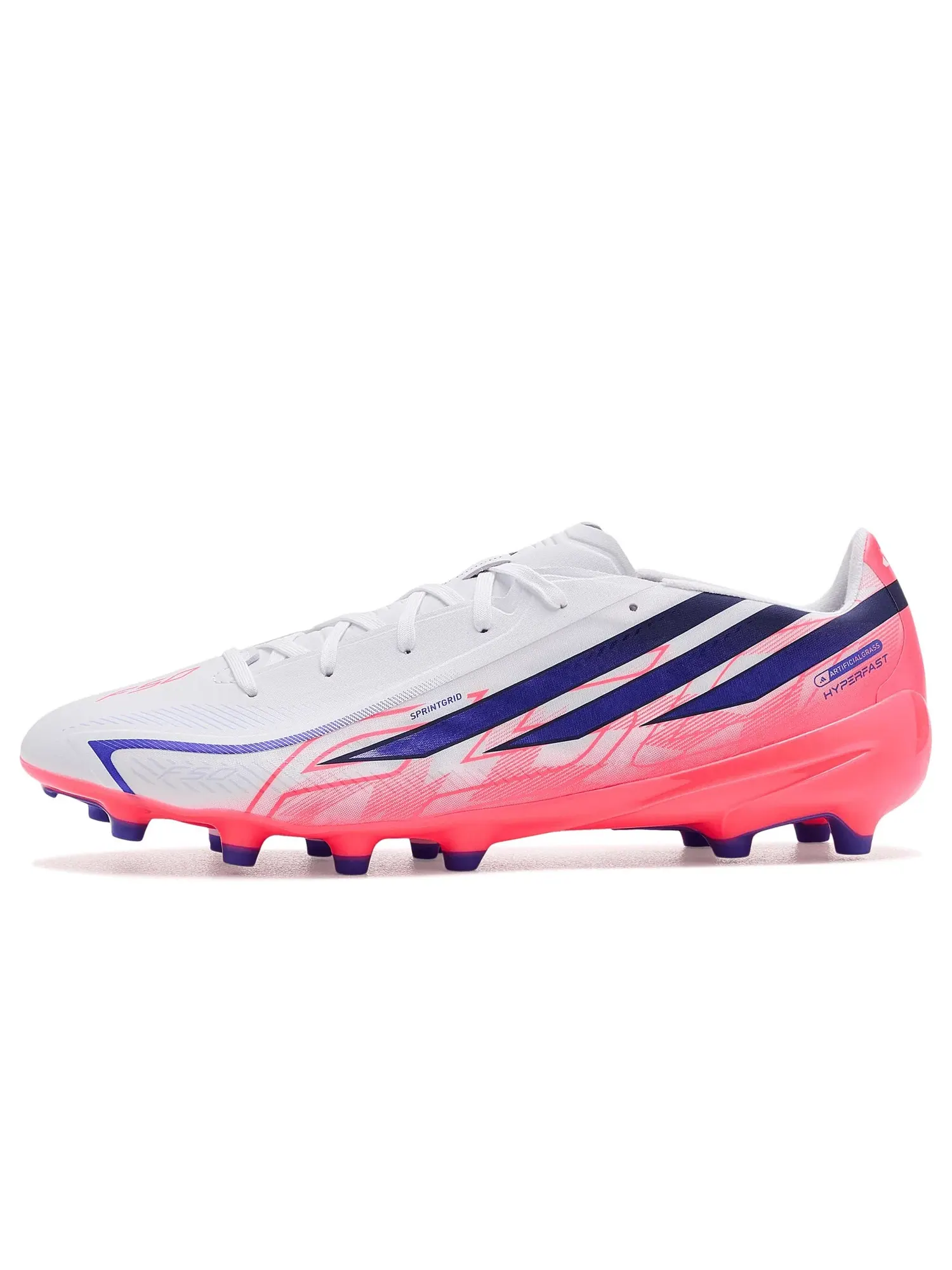 Бутсы F50 Hyperfast League Artificial Ground Adidas — изображение 4 из 4, белый/фиолетовый