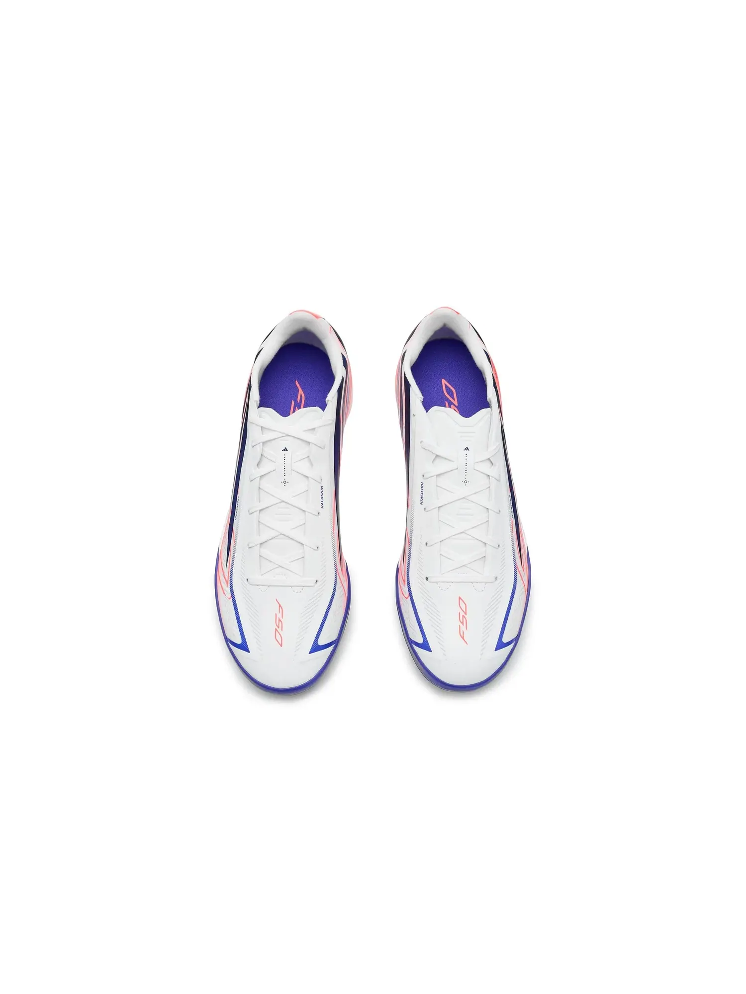 Бутсы F50 Hyperfast League Turf Soccer Cleats Adidas — изображение 2 из 4, белый/фиолетовый