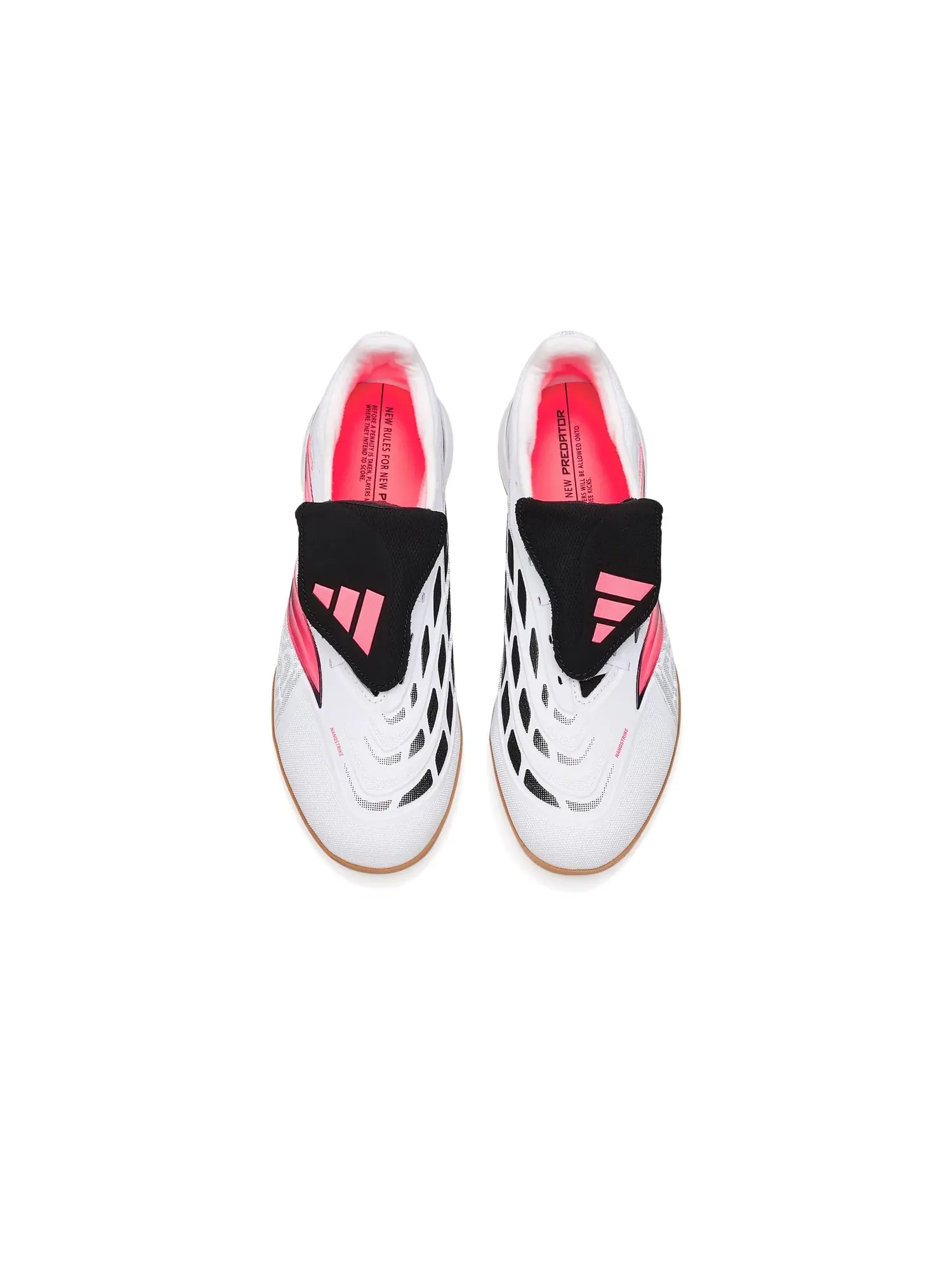 Бутсы Predator League Fold-Over Tongue Indoor Football Adidas — изображение 2 из 4, белый//черный