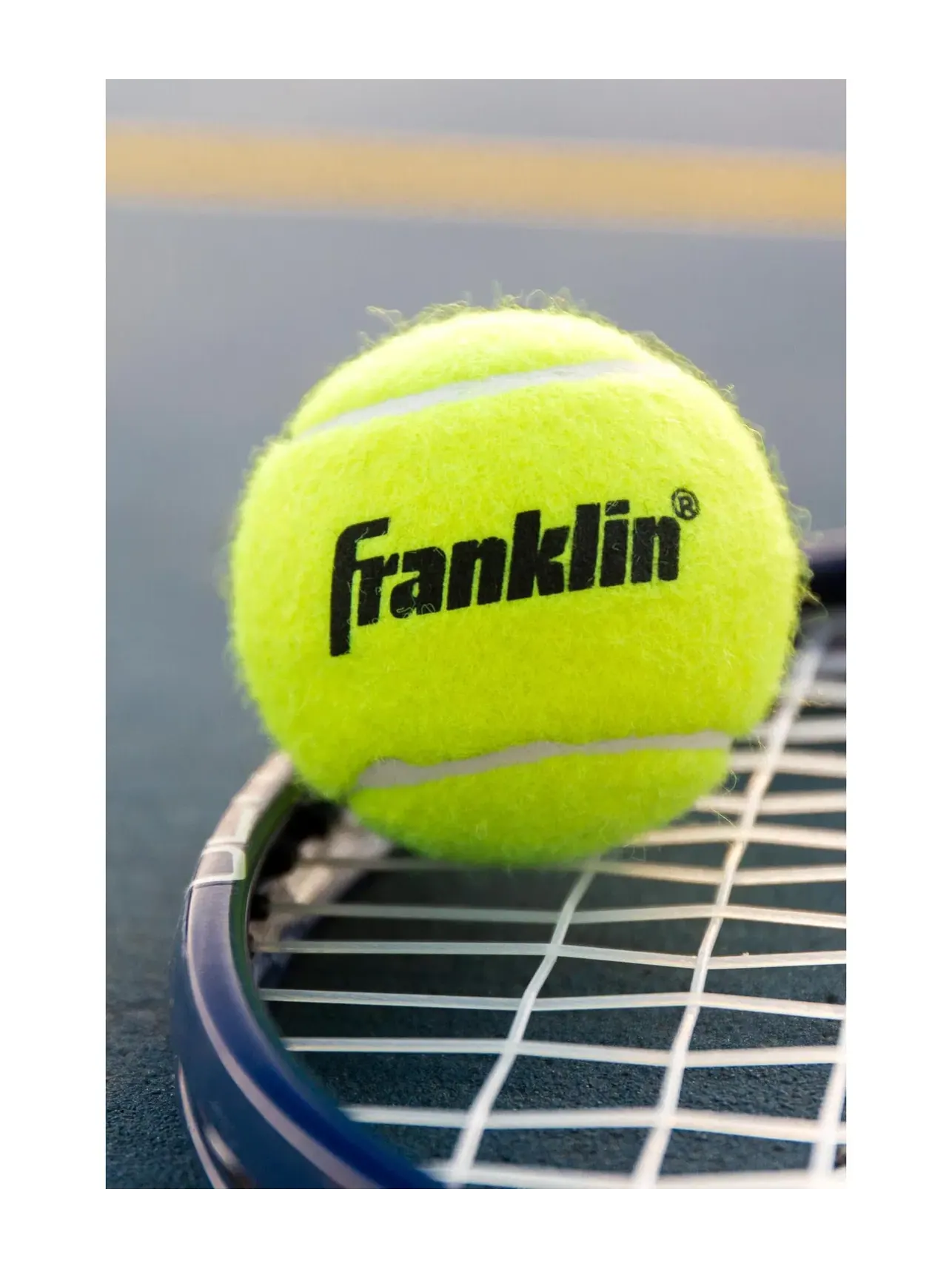 Набор из 12 тренировочных теннисных мячей. Franklin Sports — изображение 4 из 4, желтый