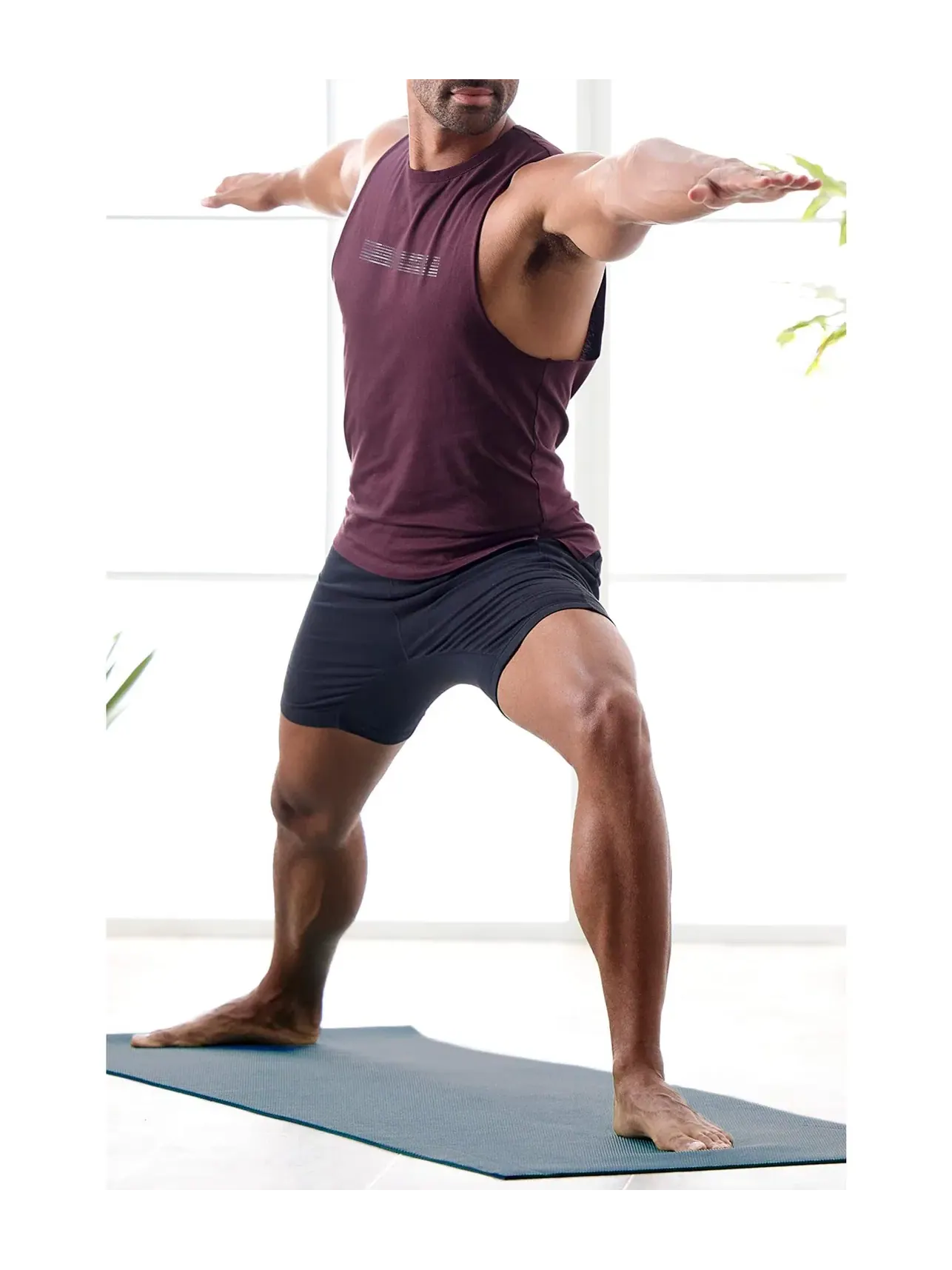Фитнес-коврик Essentials 6 мм и слинг Gaiam — изображение 4 из 4, темно-синий