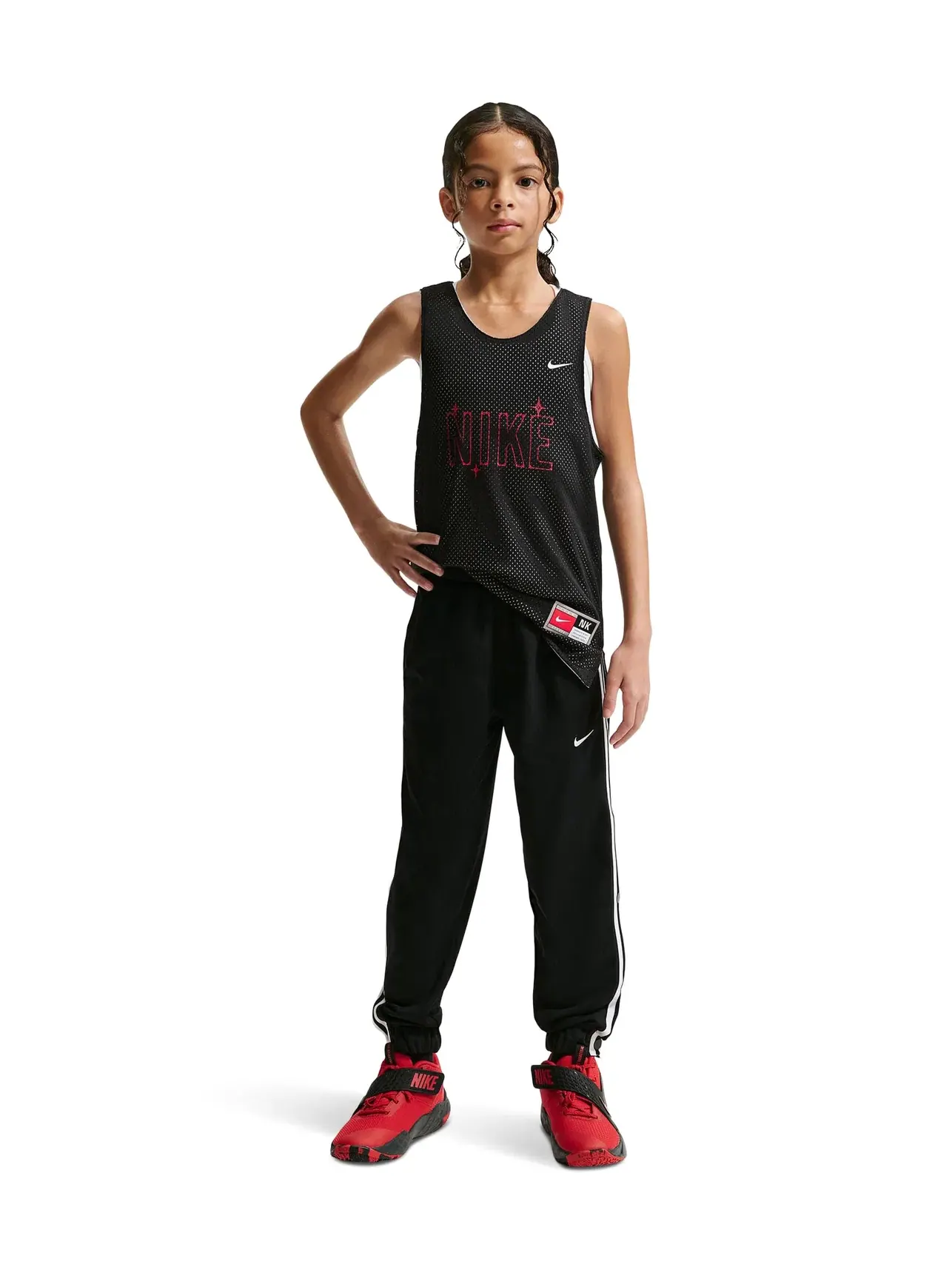 Баскетбольная майка Sportswear Dri-FIT (для маленьких и больших детей) Nike Kids — белый