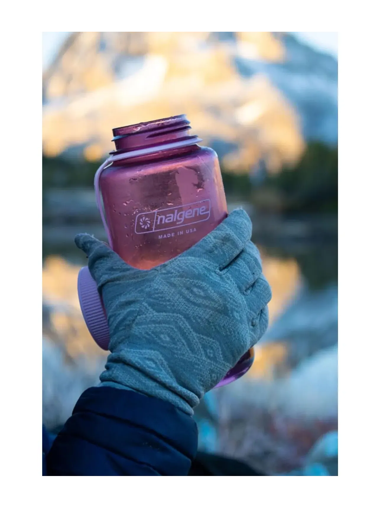 Бутылка для воды с широким горлышком, 955 мл Nalgene — изображение 2 из 2, розовый