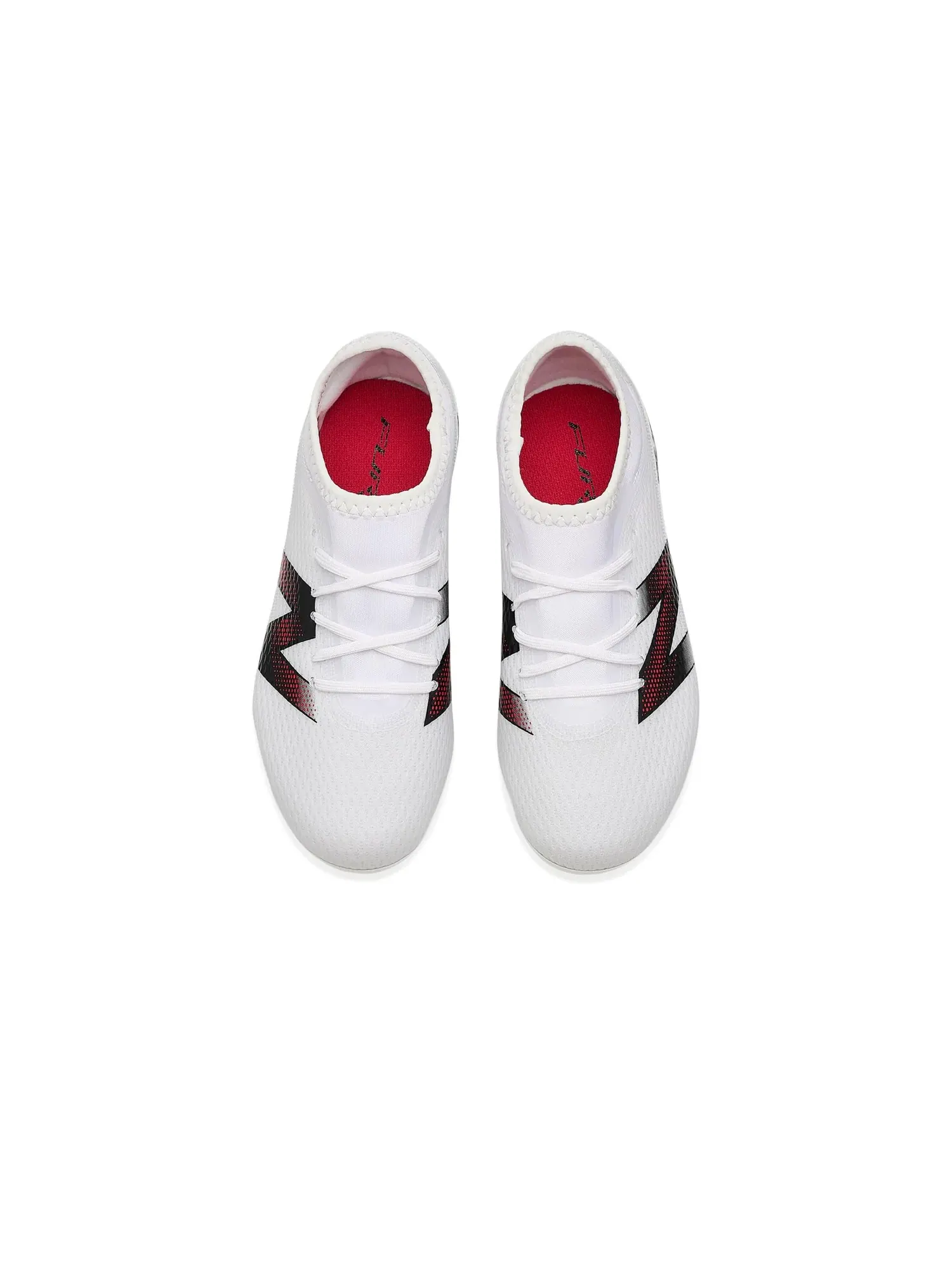 Бутсы Furon Team Junior Fg V9 (для маленьких и больших детей) New Balance Kids — изображение 2 из 4, белый/черный