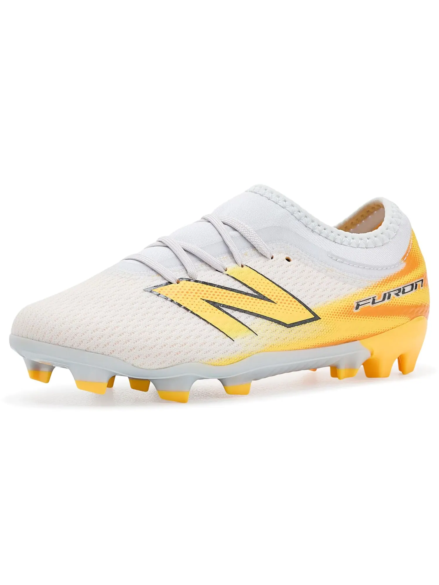 Бутсы Furon Team Junior Fg V9 (для маленьких и больших детей) New Balance Kids — изображение 1 из 4, оранжевый