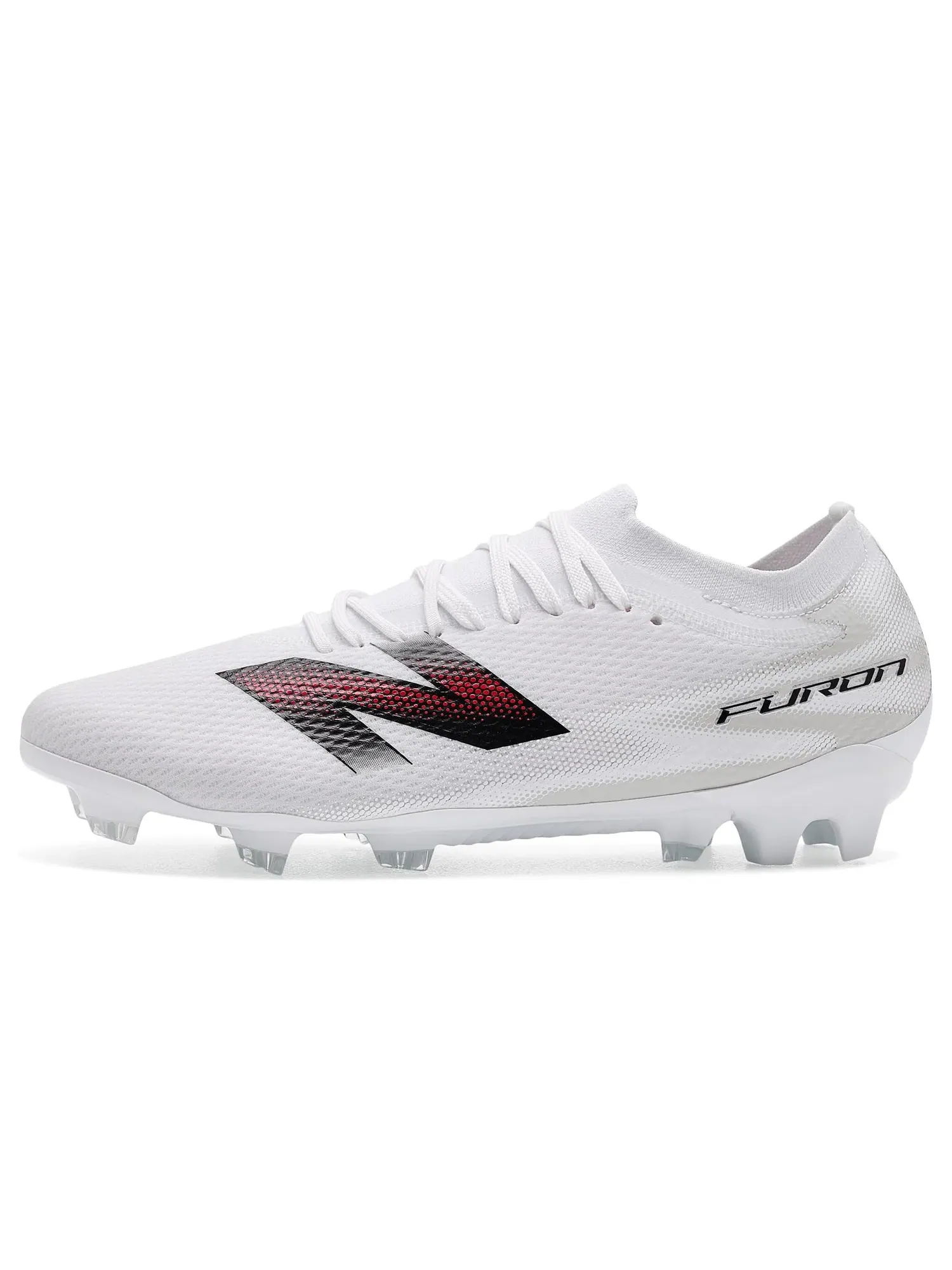 Бутсы Furon Team FG V9 New Balance — изображение 4 из 4, белый/черный