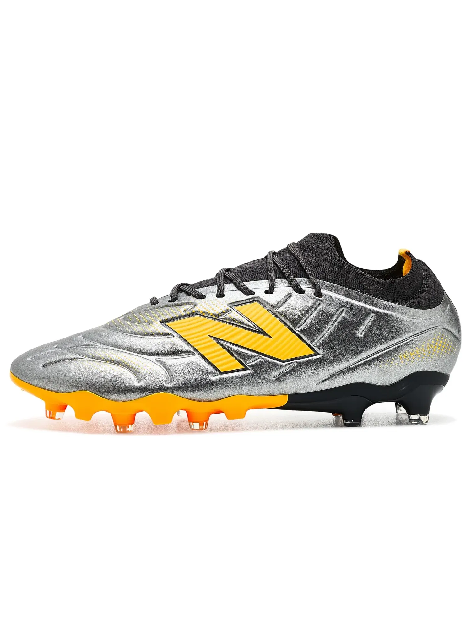 Бутсы Tekela Team Low Laced FG V5 New Balance — изображение 4 из 4, серый/черный