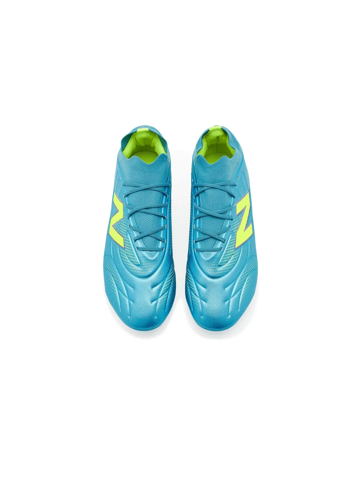 Бутсы Tekela Team Low Laced FG V5 New Balance — изображение 2 из 4, металлик синий/зеленый
