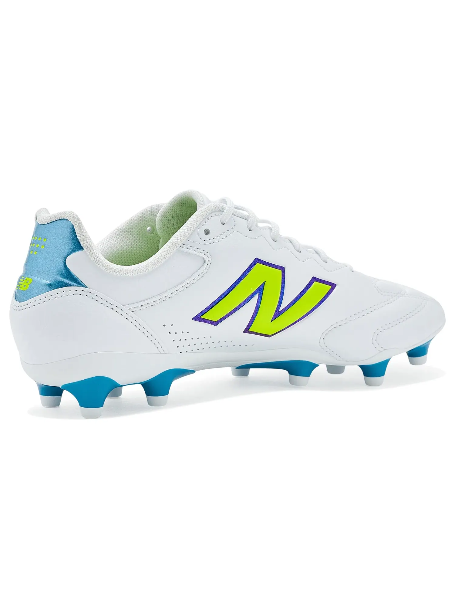 Бутсы 442 Team FG V3 New Balance — изображение 3 из 4, белый/зеленый