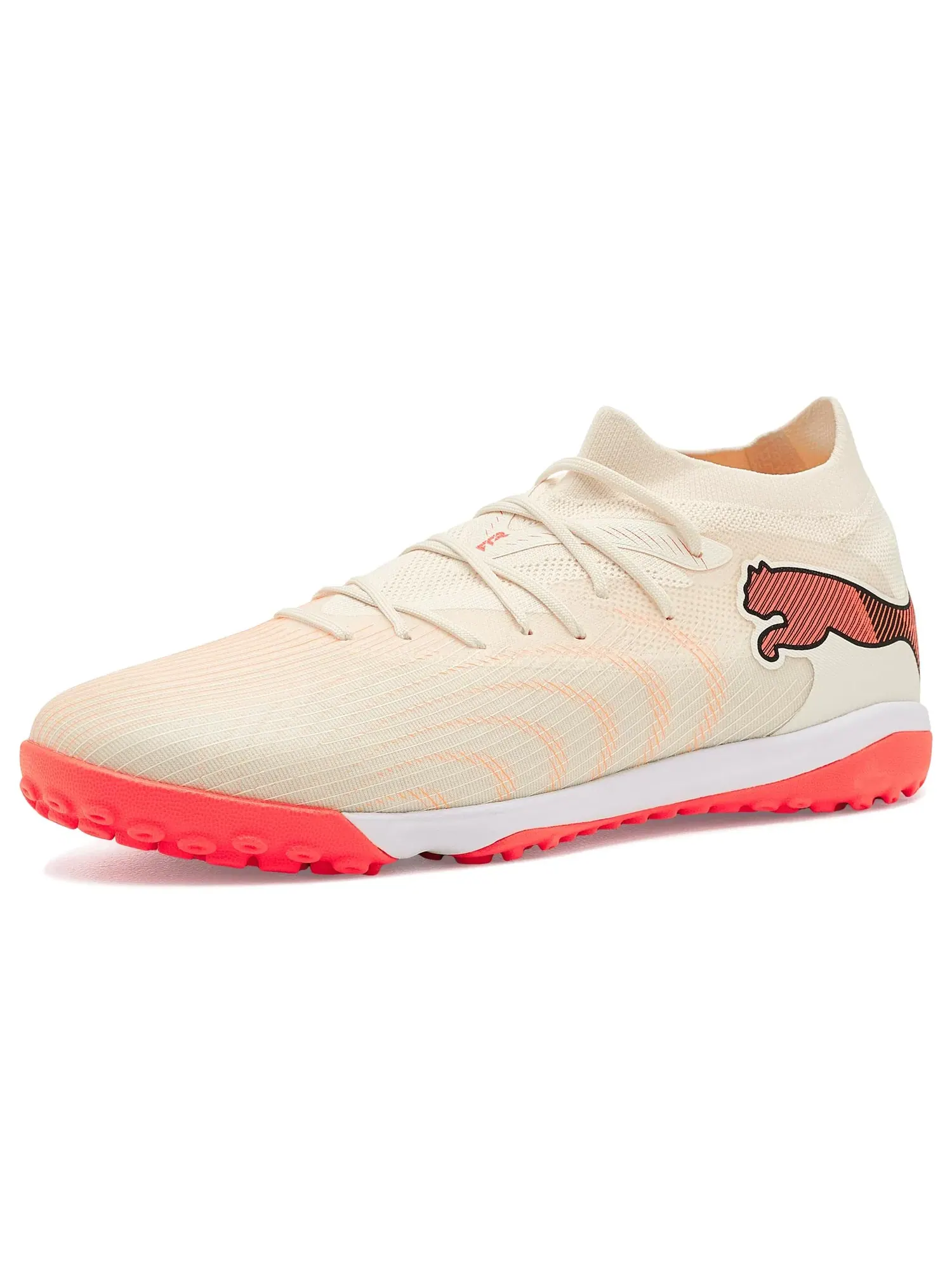 Бутсы для тренировок Future 9 Match Turf Training Soccer Shoes Puma — изображение 1 из 4, белый/красный/черный