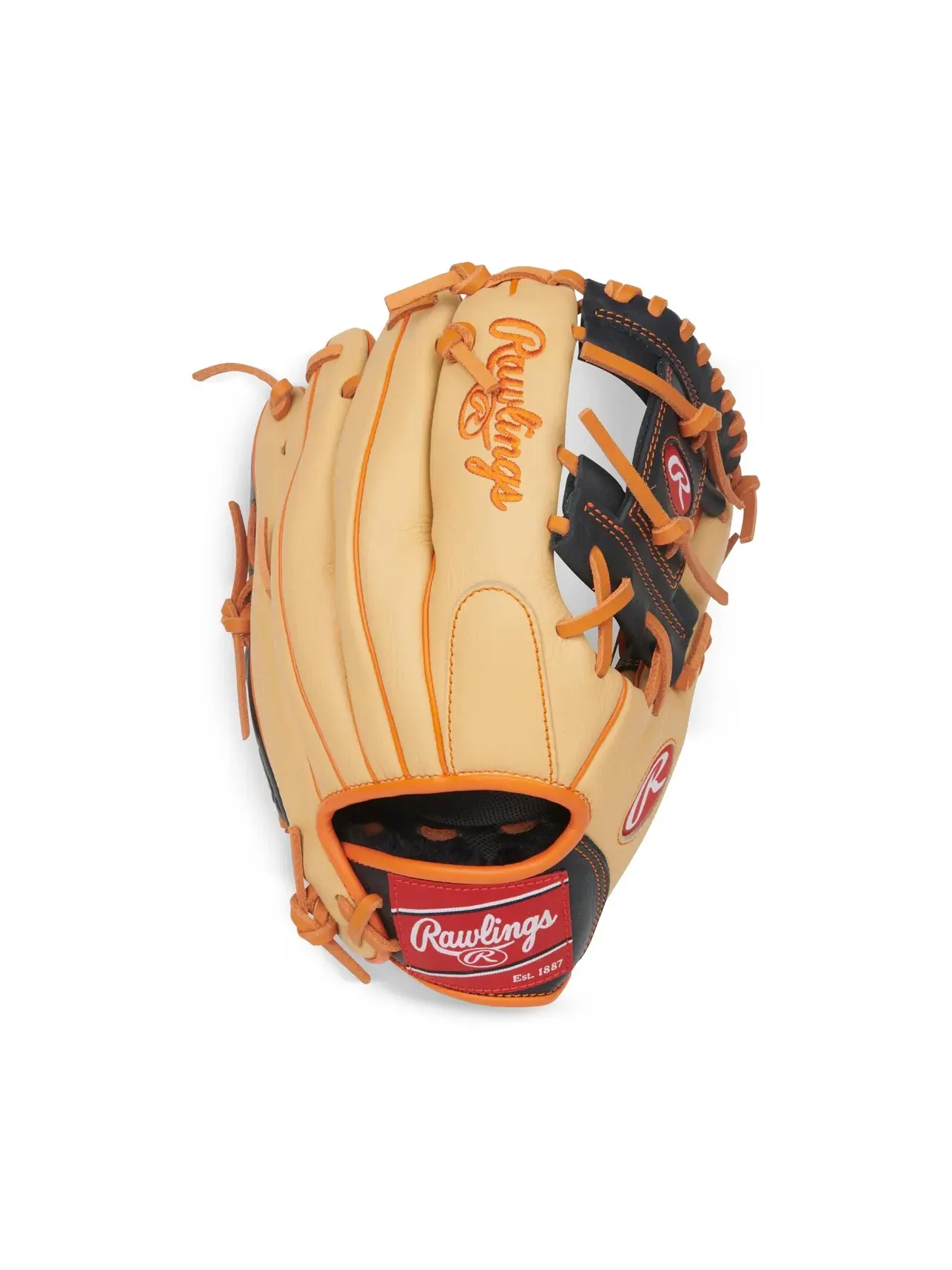 Детская бейсбольная перчатка Select Pro Lite Rawlings — изображение 2 из 2, черный/оранжевый