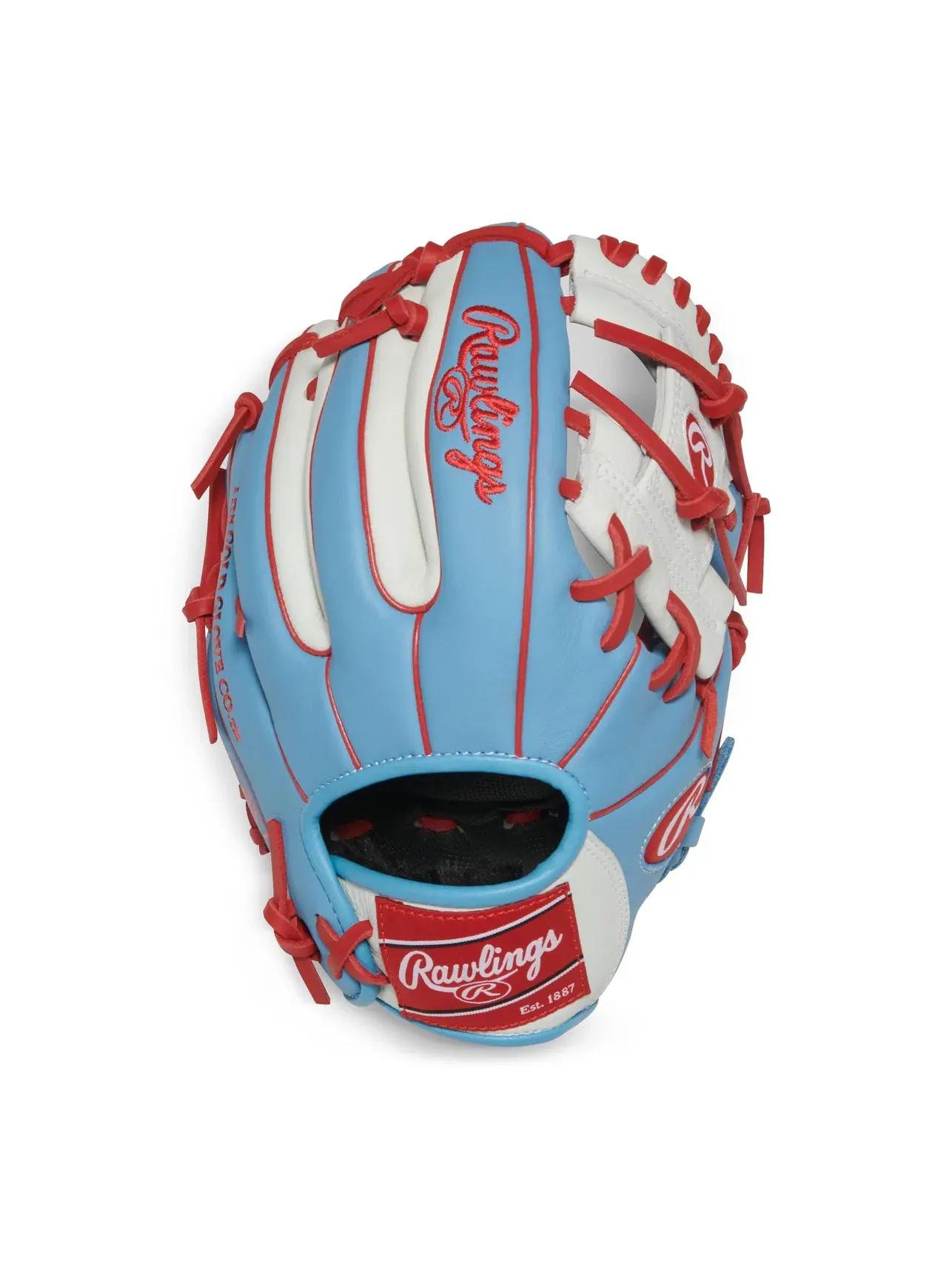 Детская бейсбольная перчатка Select Pro Lite Rawlings — изображение 2 из 2, синий/белый