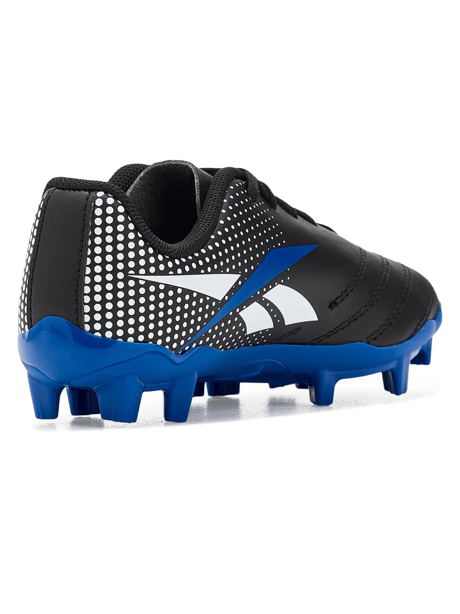 Бутсы Strike MG Soccer Cleat (для маленьких и больших детей) Reebok Kids — изображение 3 из 4, черный/белый/синий