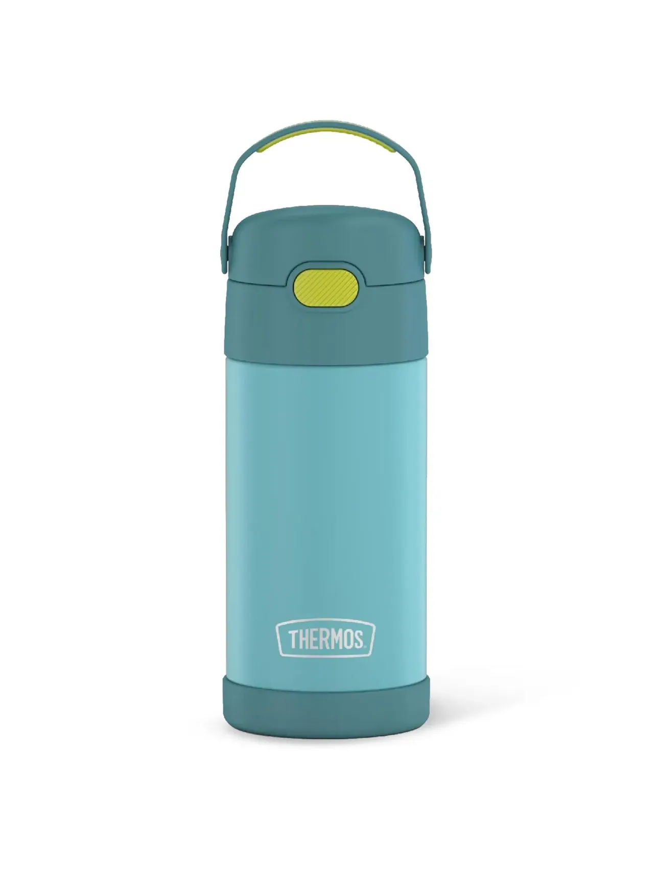Детская бутылка для воды FUNtainer объемом 355 мл Thermos — изображение 1 из 3, синий/зеленый