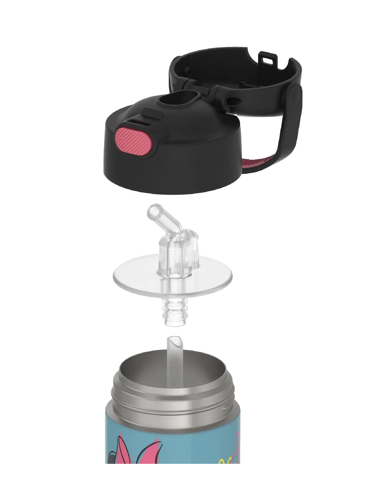 Детская бутылка для воды FUNtainer объемом 355 мл Thermos — изображение 2 из 2, минни маус