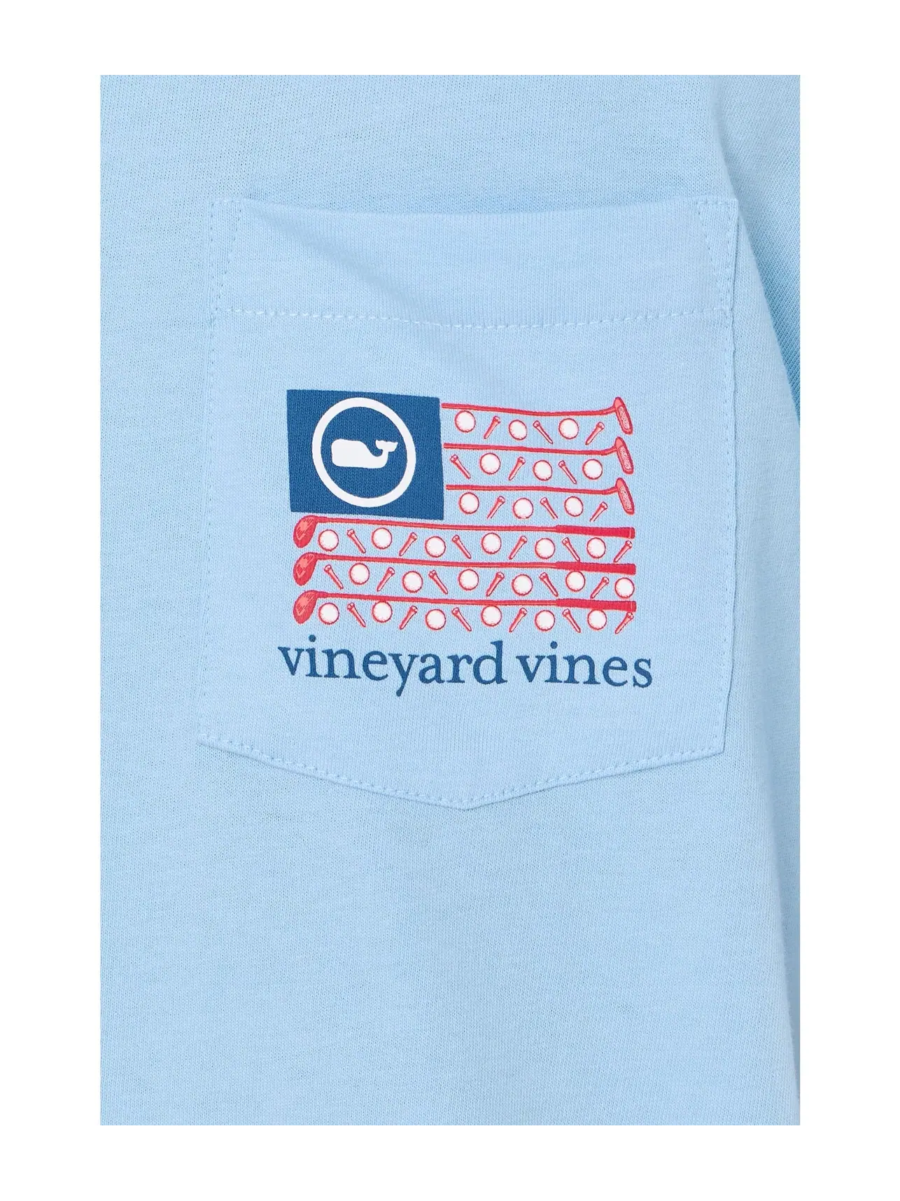 Футболка с коротким рукавом и изображением флага для гольфа Vineyard Vines — 5