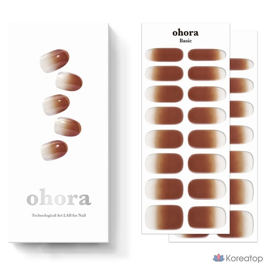 Набор для маникюра Ohora Nail Strip, оттенок N Marron Brown, 1 шт.