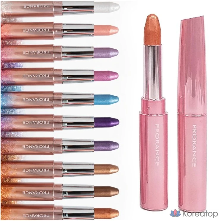 Тени для век Prorance Shine Stick Shadow, оттенок 09 Purple, 10 г, 1 шт.