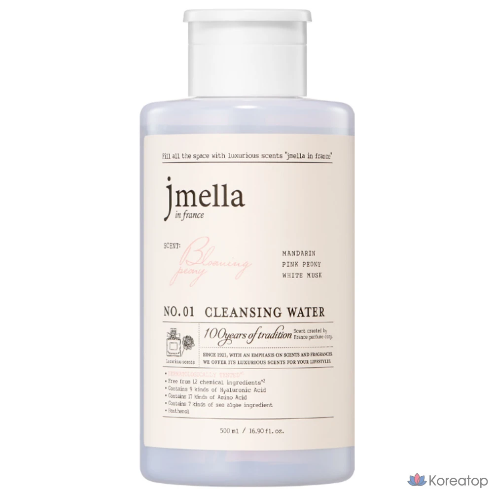 Гидрофильная вода Jmella In France Blooming Peony Cleansing Water, 500 мл, 1 шт.
