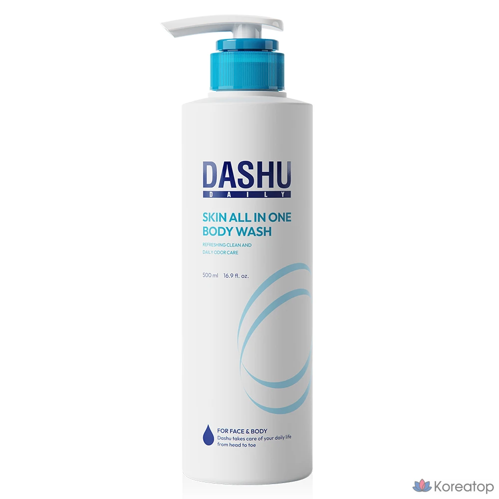 Гель для душа DASHU Daily Skin All-in-one Bodywash Aqua Marine, 500 мл, 1 шт.