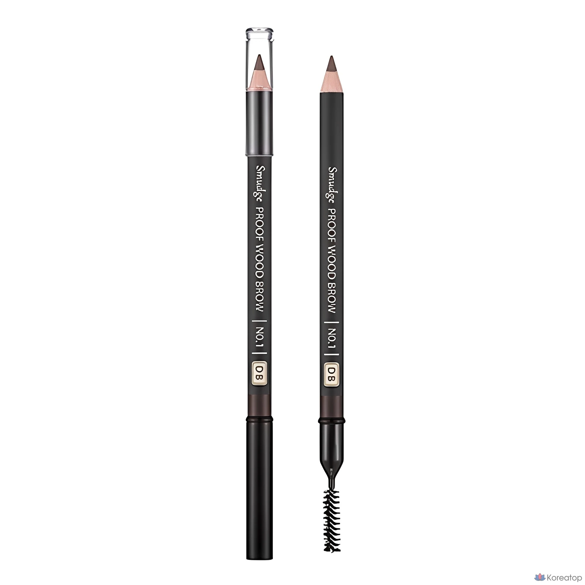 Карандаш для бровей Missha Smudge Proof Wood Eyebrow Pencil Dark Brown, 1.47 г, 1 шт.