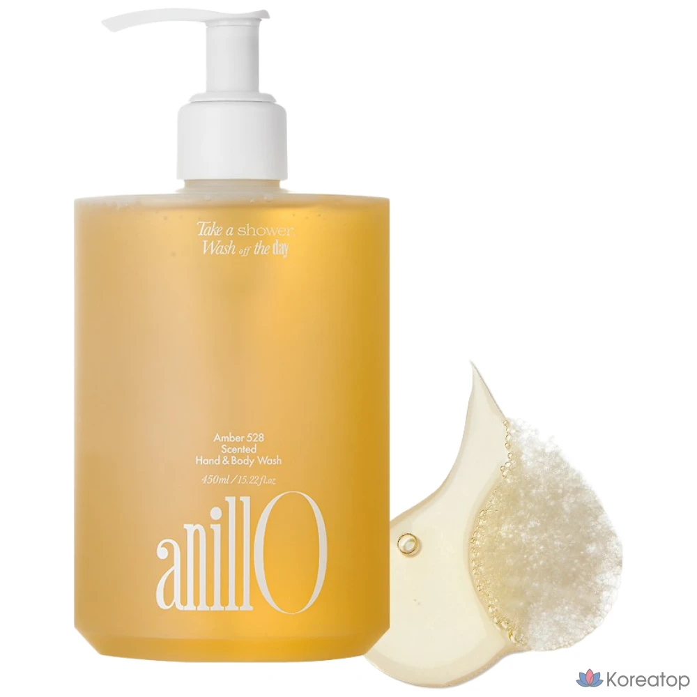 Гелевое средство для умывания anillo Amber 528 Perfume Vegan Hand &amp; Body Wash, аромат Woody Citrus, 450 мл, 1 шт.
