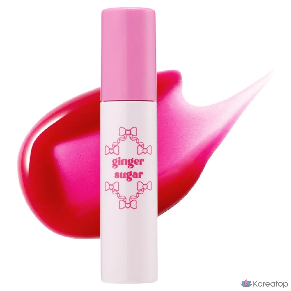 Липкий бальзам для губ Etude House Ginger Sugar Lip Serum, оттенок 09 Cherry Ribbon, 1 шт.