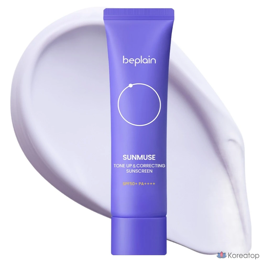 Солнцезащитный крем Beplain Sunmuse Tone Up &amp; Correcting Sun Cream SPF50+ PA++++, 50 мл, 1 шт.