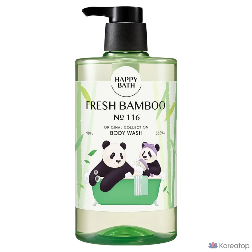 Гель для душа Happy Bath Bao Family Original Collection Fresh Bamboo, 910 мл, 1 шт.