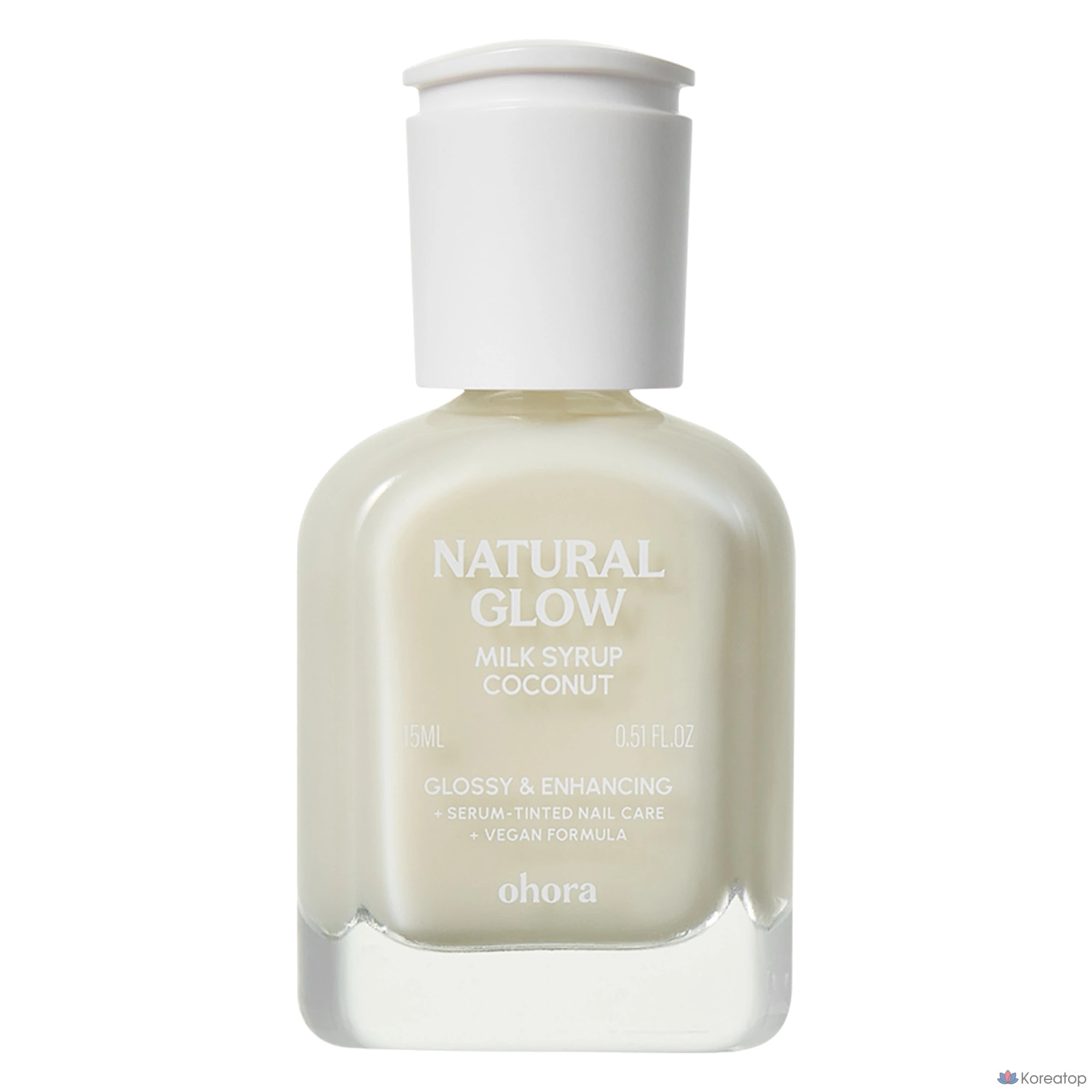 Укрепляющее средство для ногтей Ohora Natural Glow Milk Syrup Nail Strengthener Coconut, 15 мл, 1 шт.