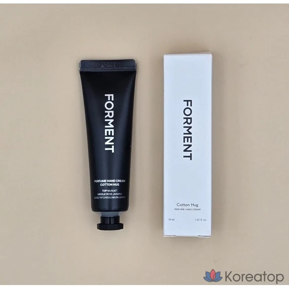 Крем для рук Forment Perfume Hand Cream, оттенок Cotton Hug, 30 мл, 1 шт.