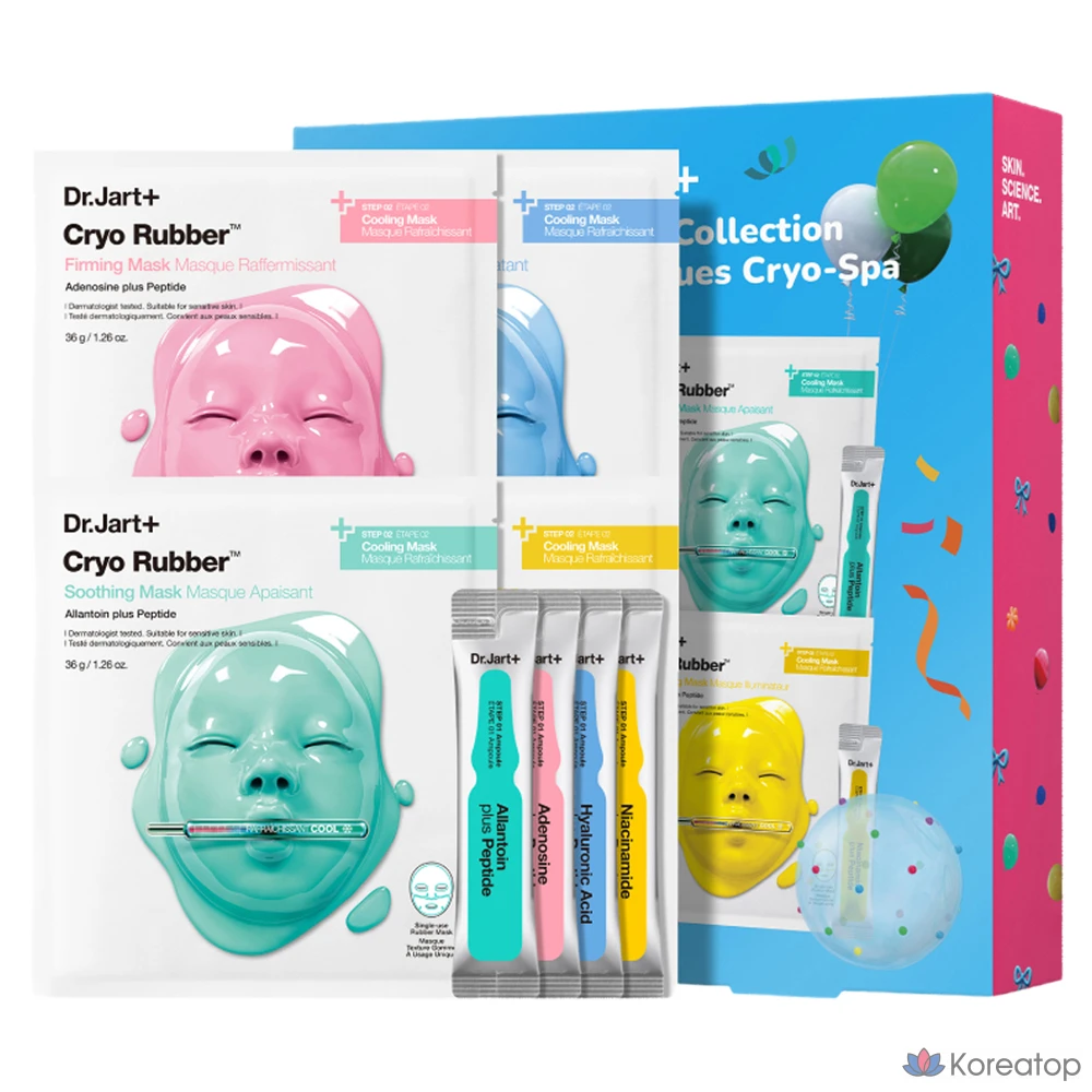 Набор для ухода Dr. Jart+ Cryo Spa Mask Collection 4-piece Set, 1 шт.