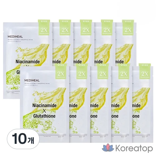 Тканевая маска для лица MEDIHEAL Derma Synergy Wrapping Mask Blemish Glow, 10 шт.