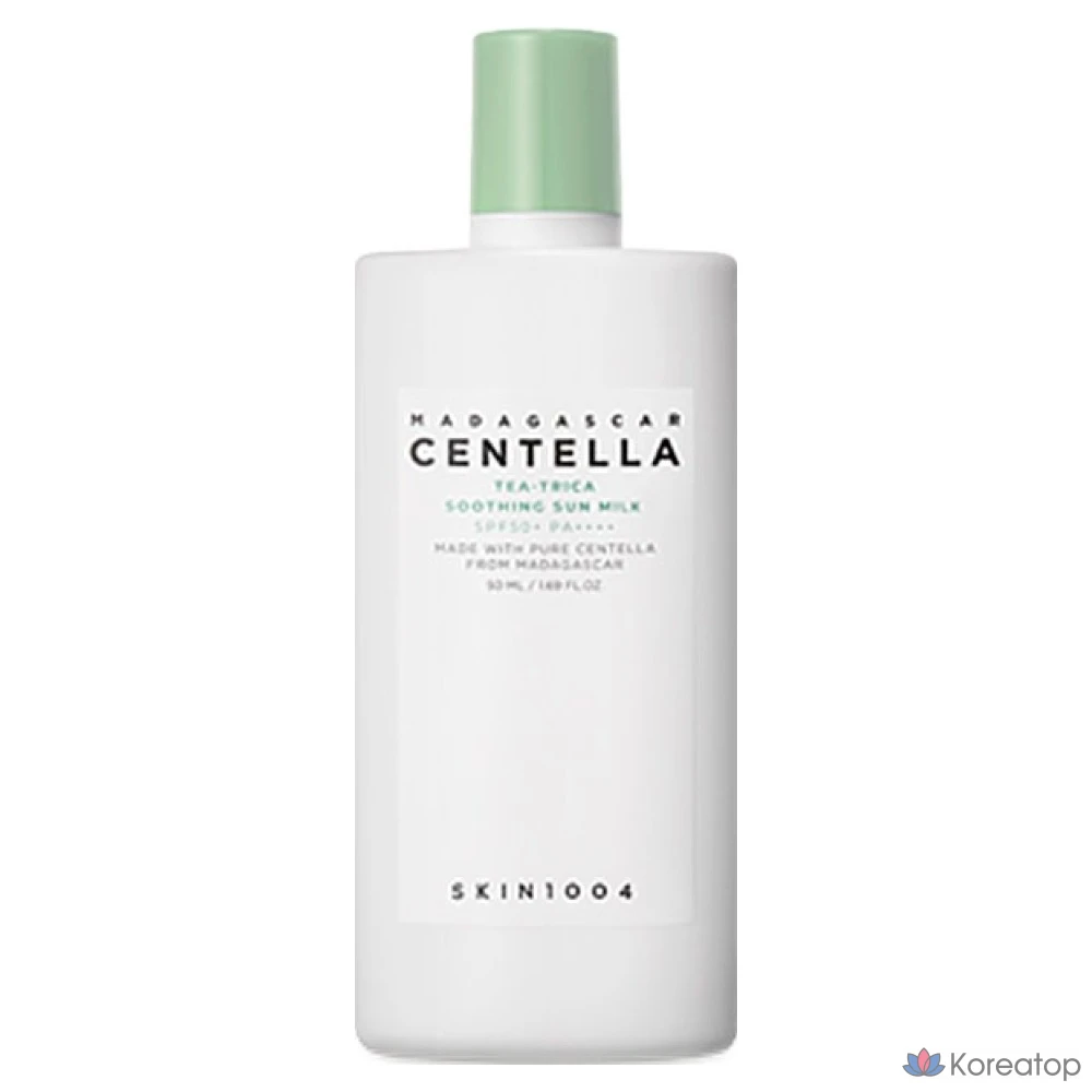 Солнцезащитный крем SKIN1004 Madagascar Centella Tea-Trica Soothing Sun Milk SPF50+ PA++++, 50 мл, 1 шт.