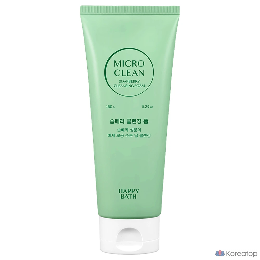 Очищающая пенка Happy Bath Micro Clean Soapberry Cleansing Foam, 150 г, 1 шт.